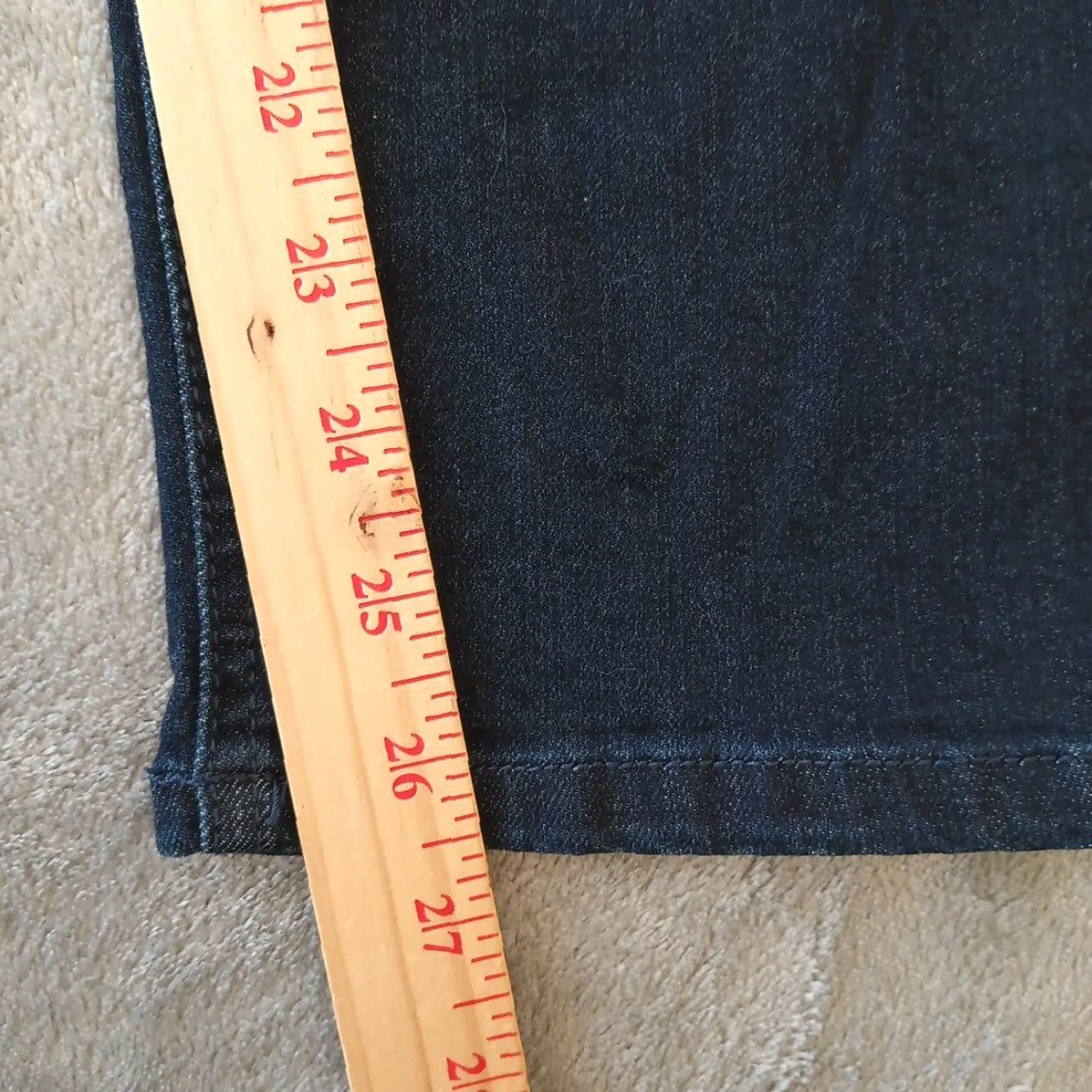 Vintage Democracy Absolution Ankle Jeans Womens Size 14 Blue Dark Wash Zipper Accent Size 36" / US 14 / IT 50 - 5 Thumbnail
