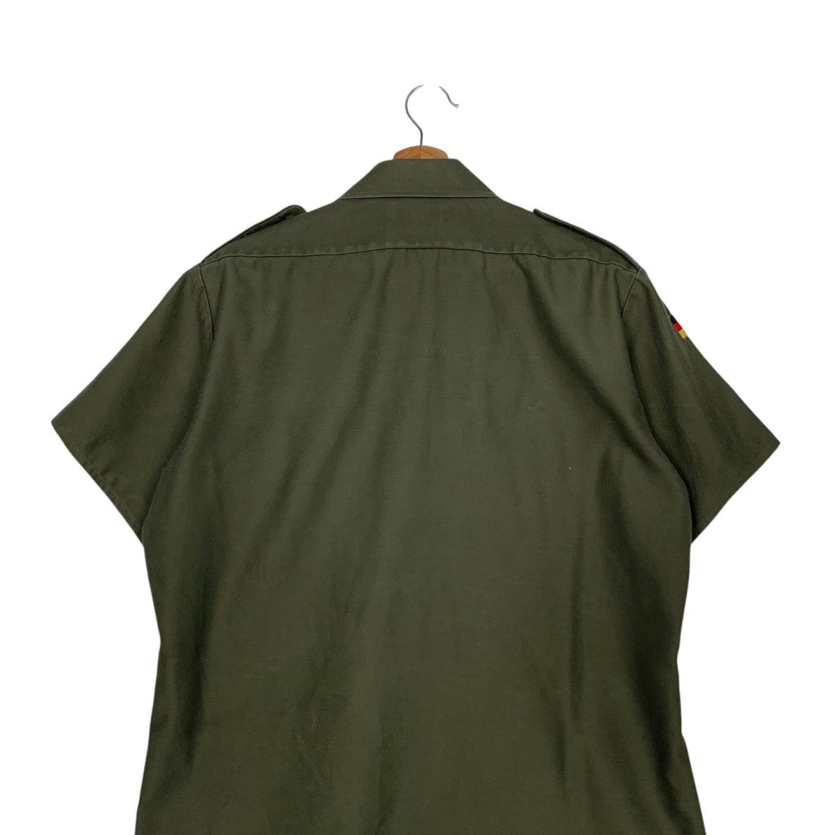 Vintage 80's R&A BECKER GmbH German Army Field Shirt #2726-C123 Size US L / EU 52-54 / 3 - 15 Thumbnail