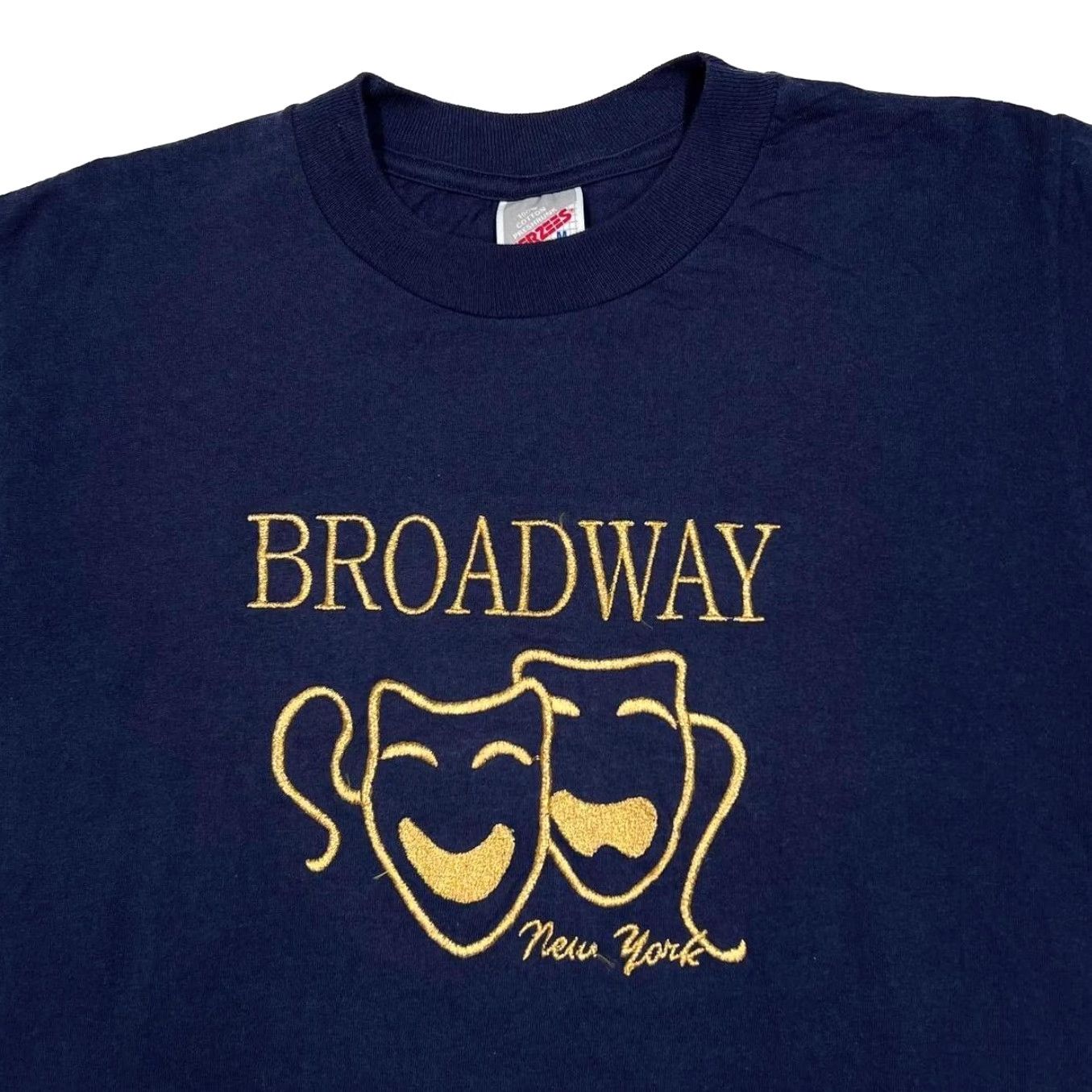 Jerzees VINTAGE Jerzees BROADWAY “New York” Embroidered USA Souvenir T-Shirt Small Size US S / EU 44-46 / 1 - 2 Thumbnail