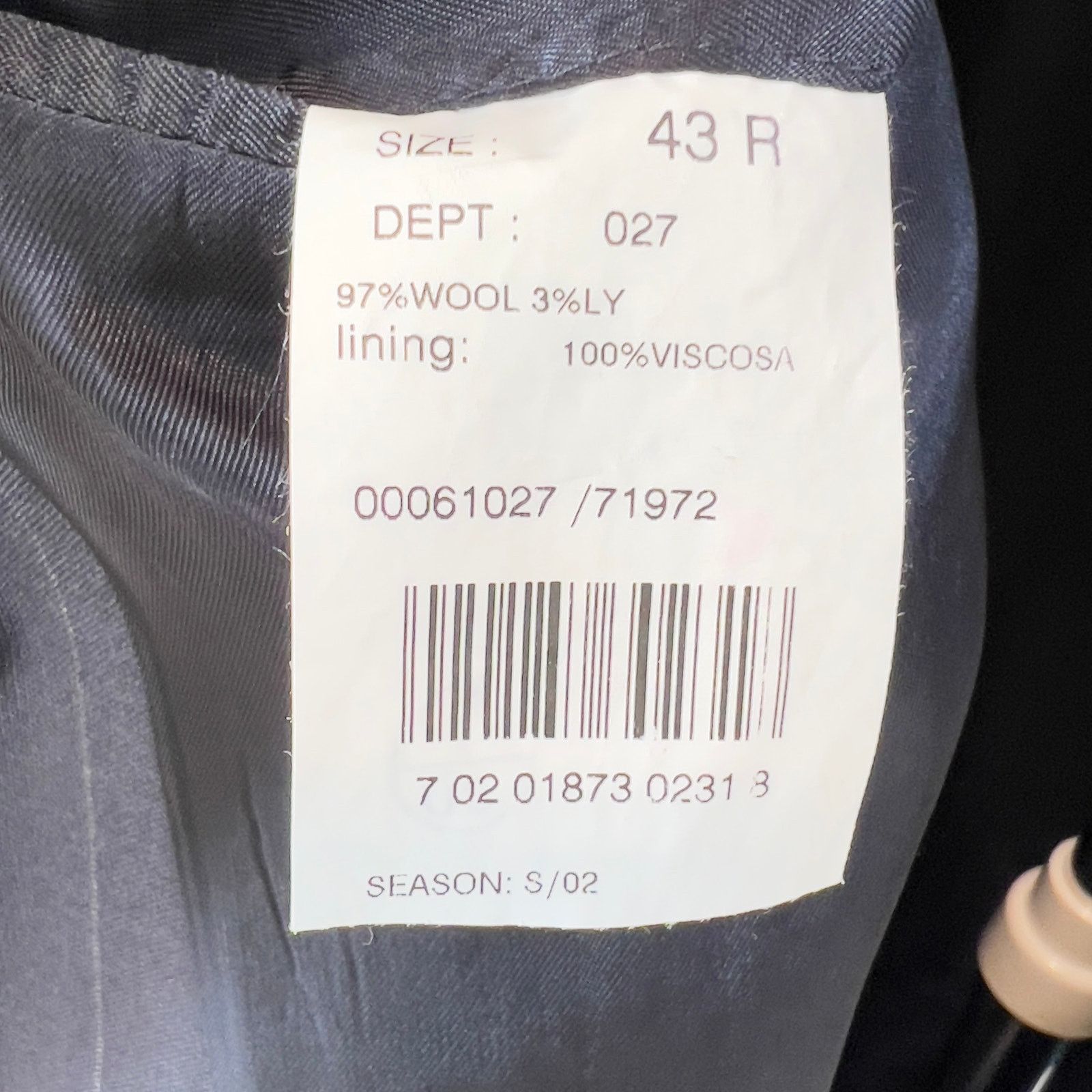 Brooks Brothers Brooks Brothers 346 Pin Stripe Suit SZ 43R Classic Blue Wool Size 42R - 7 Thumbnail