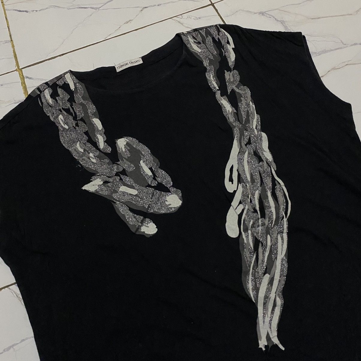 Issey Miyake 90s Tsumori Chisato by Issey Miyake “Printed” Tops Size M / US 6-8 / IT 42-44 - 5 Thumbnail