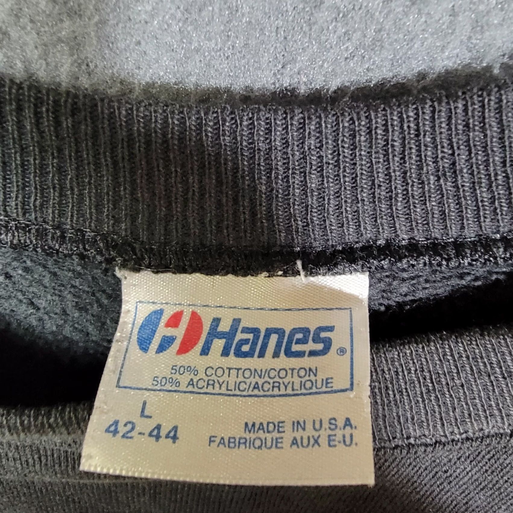 Hanes VINTAGE Hard Rock Cafe Women Sweater Logo Graphic Black 80s San Francisco Large Hanes Pullover Crew Neck Knit Women L Black 80s Size L / US 10 / IT 46 - 3 Thumbnail