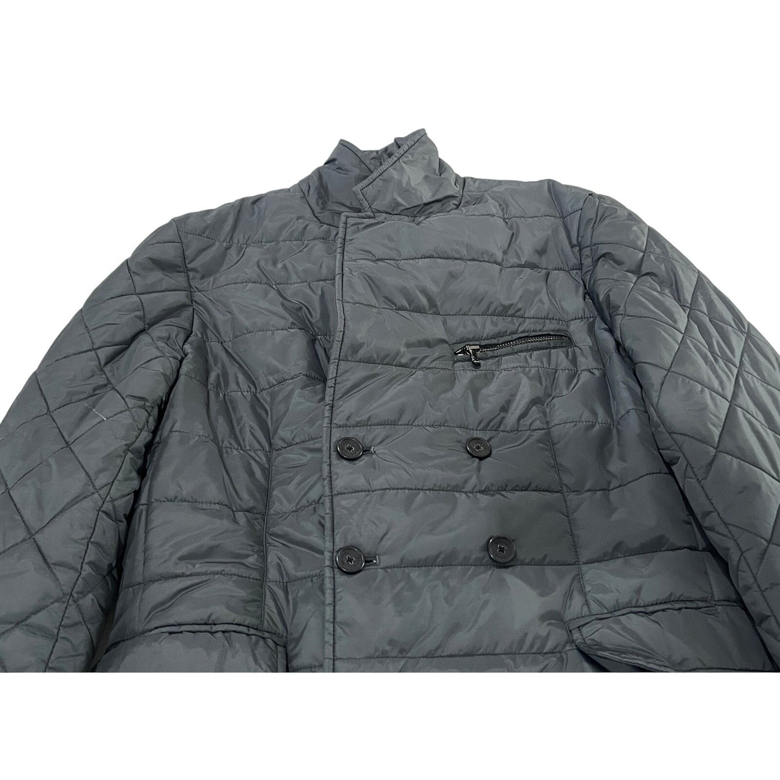 Michael Kors *R49 MICHAEL KORS Men's Quilted Puffer Jacket Gray 40R Size US XXS / EU 40 - 4 Thumbnail