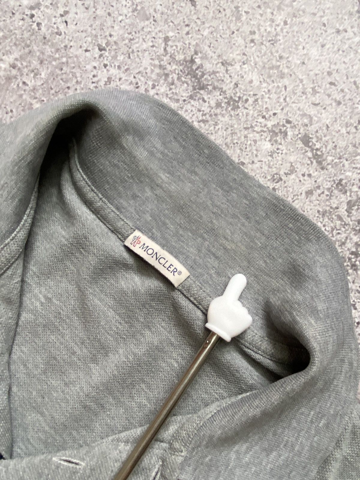 Moncler Moncler Polo Grey Gray Size US M / EU 48-50 / 2 - 7 Thumbnail
