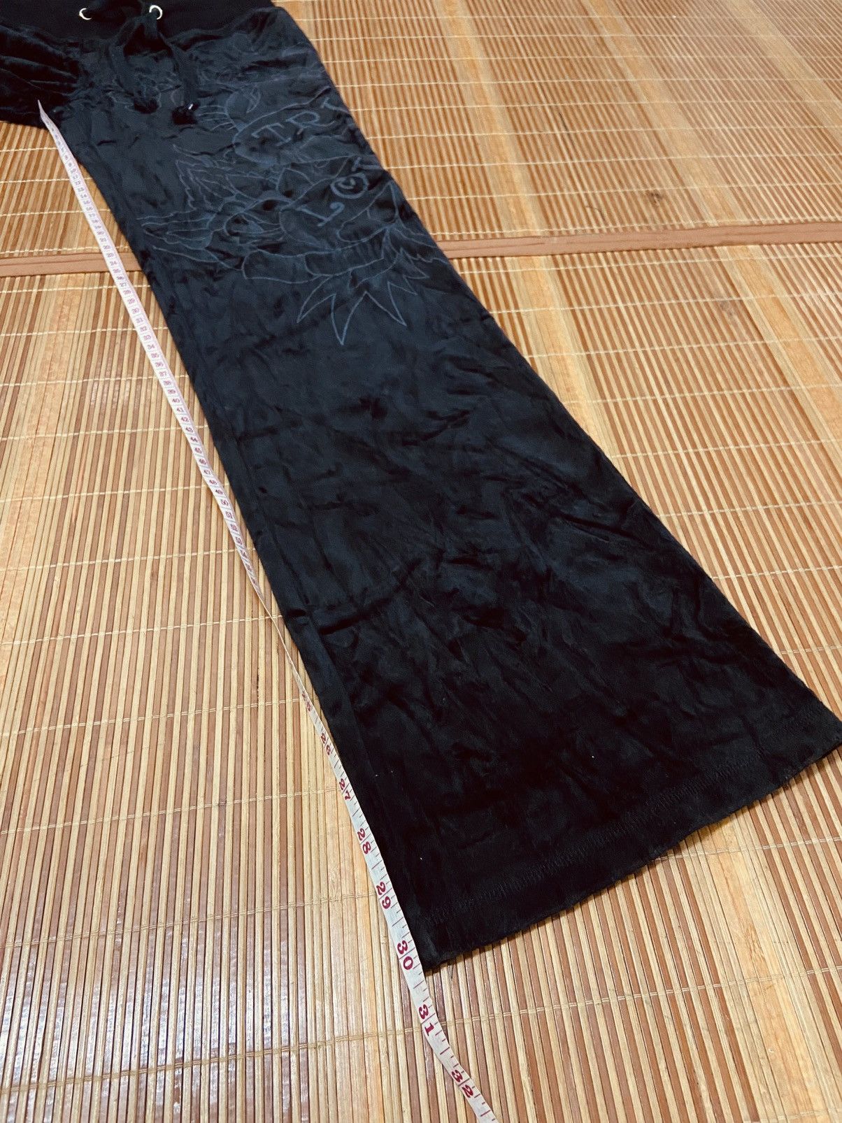Ed Hardy ED HARDY TRUE LOVE VELVET SWEATPANTS Size 26" / US 2 / IT 38 - 9 Thumbnail
