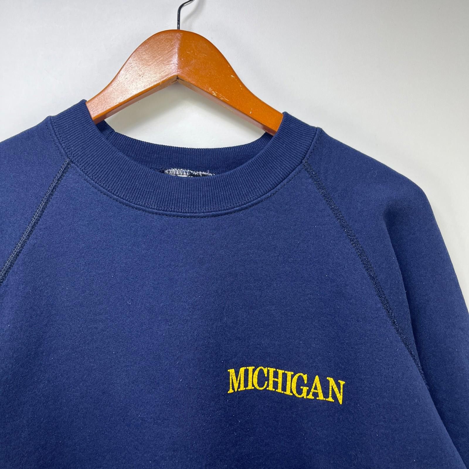 Other Vintage 90s Michigan Wolverines Raglan Sweatshirt Large Size ONE SIZE - 2 Thumbnail