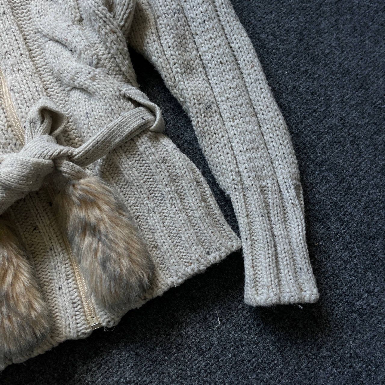 If Six Was Nine VTG Women’s Zip Hoodie With Faux Fur Size 48 Custom Hand Mad Size XL / US 12-14 / IT 48-50 - 7 Thumbnail