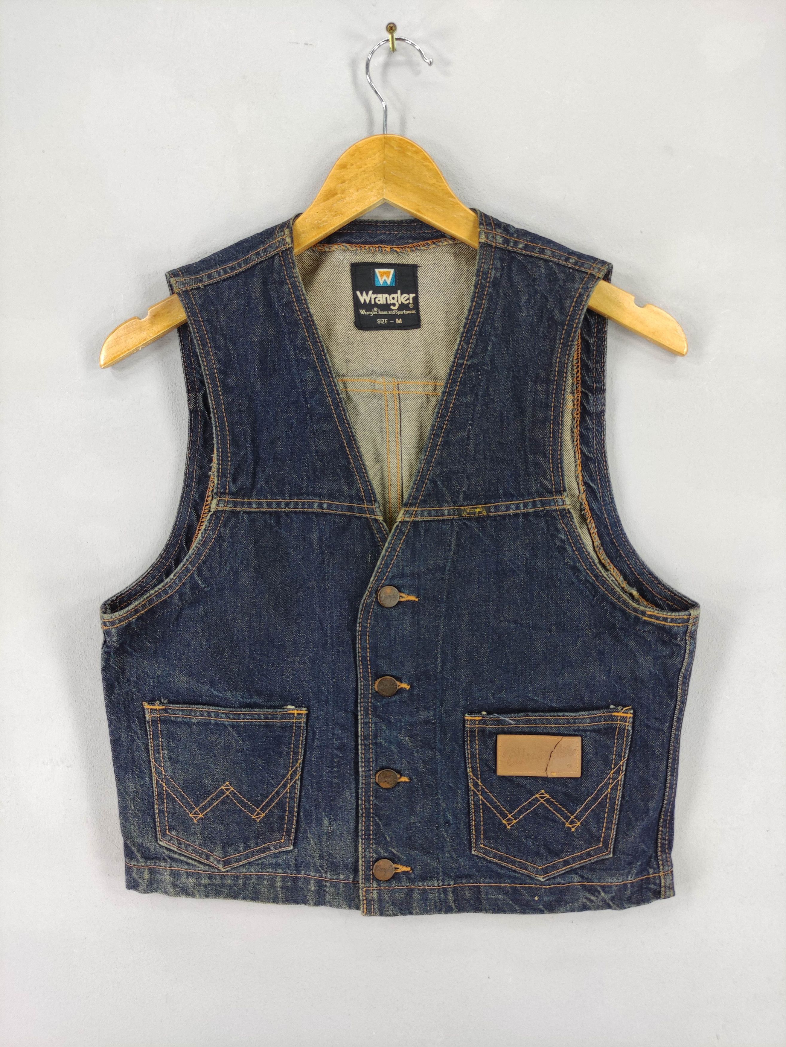 Wrangler Vintage Wrangler Jeans Sport Wear Denim Vest Size M / US 6-8 / IT 42-44 - 1 Thumbnail