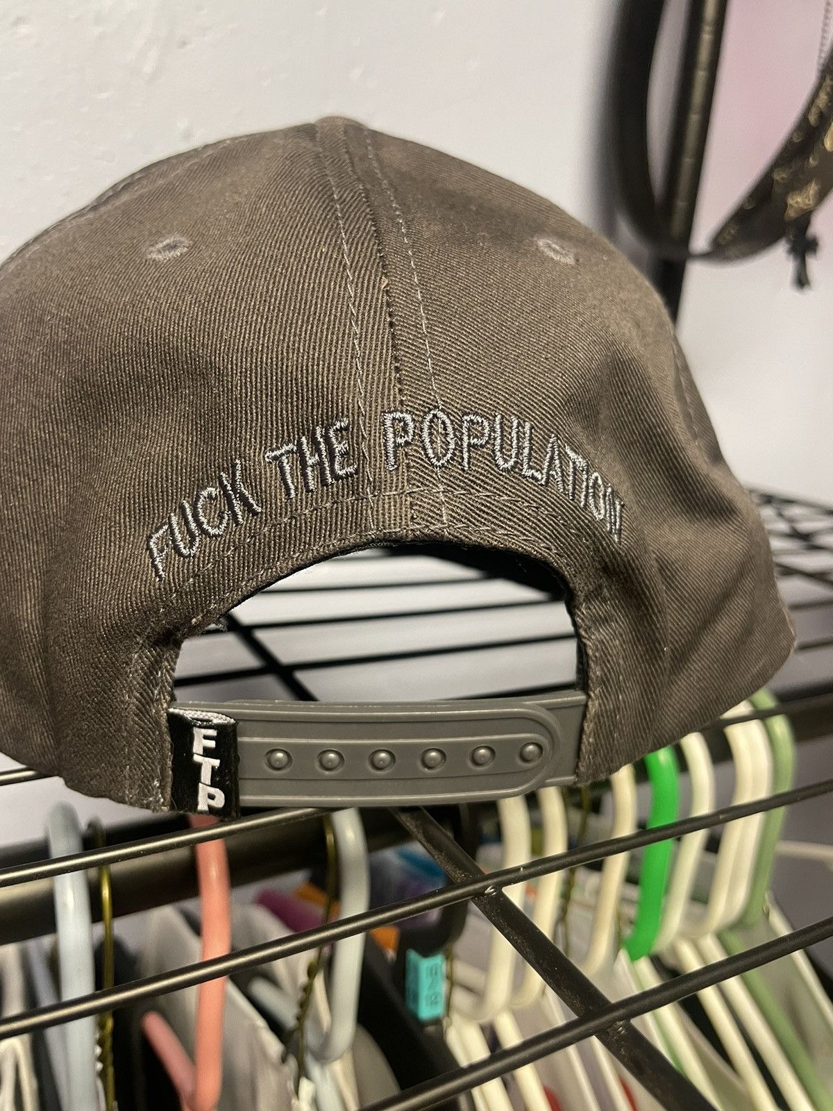 Fuck The Population Fuck The Population FTP SnapBack Hat Grey Infared Size ONE SIZE - 4 Thumbnail