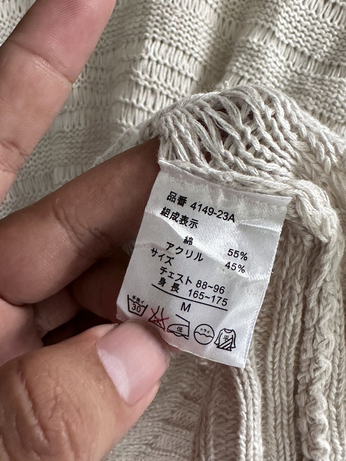 Japanese Brand × PPFM Travas Open Knit fishnet ifsixwasnine lgb style knit Size US M / EU 48-50 / 2 - 6 Thumbnail