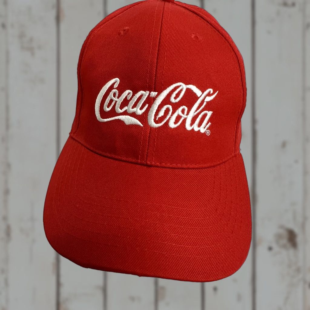 Vintage Coca-Cola Red Embroidered StrapBack Hat Cap Men One Size Adjustable Cap Red Coca-Cola StrapBack Hat Mens Cap Size ONE SIZE - 1 Thumbnail