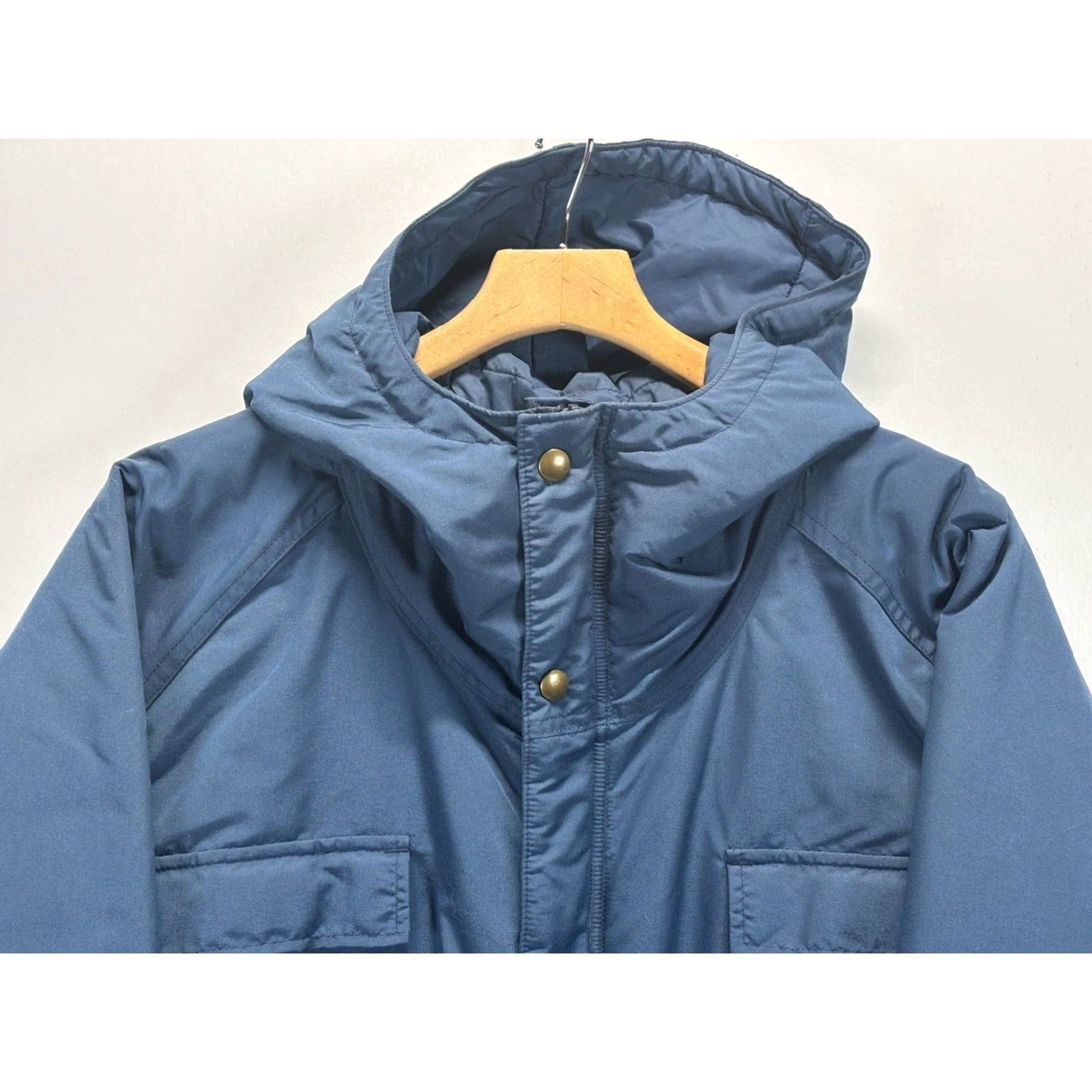 Vintage VINTAGE Woolrich Parka Jacket BLUE Insulated Hooded USA Made Mens XL Parka Coat Regular Fit Winter Outerwear Size US XL / EU 56 / 4 - 3 Thumbnail