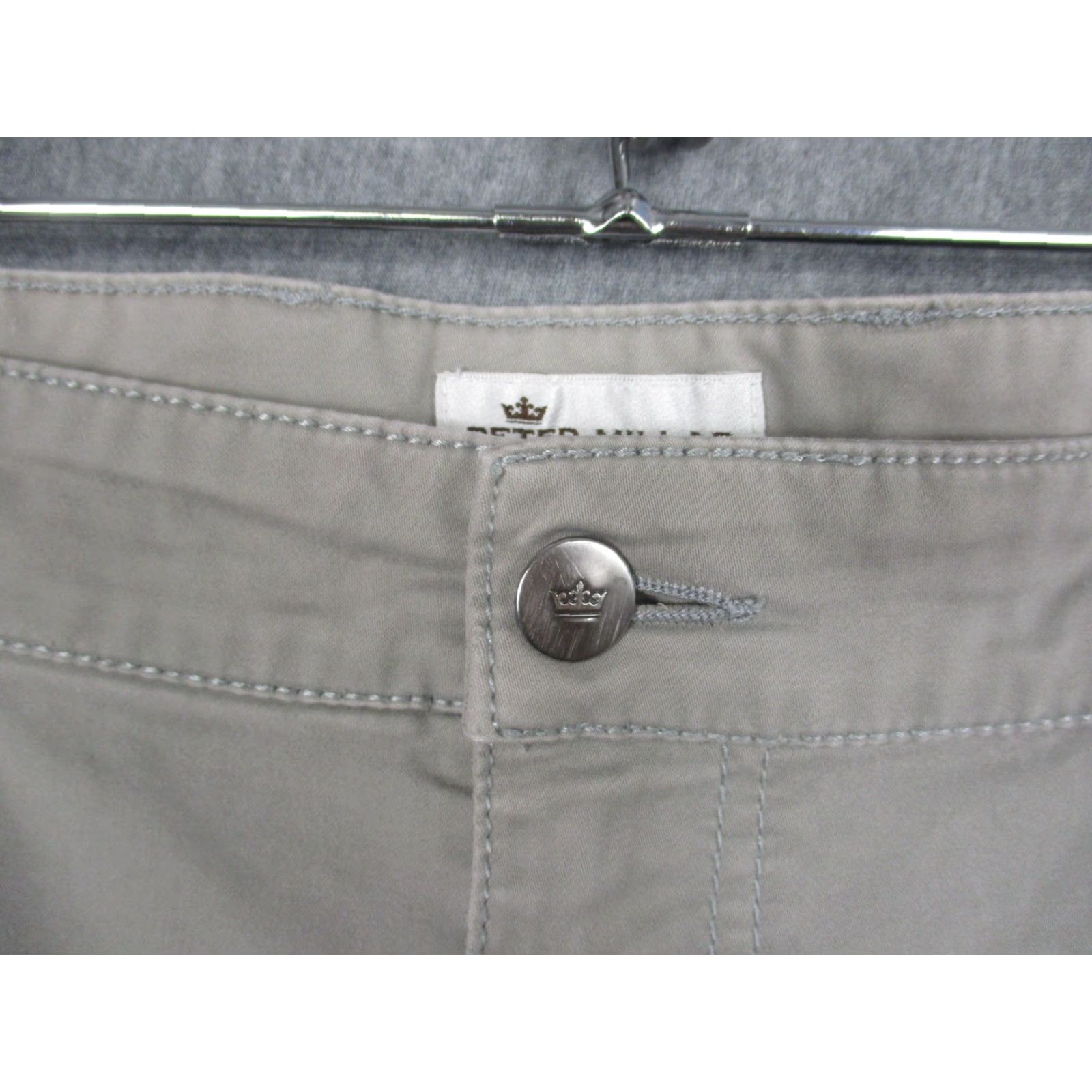 Peter Millar Peter Millar Pants Mens 40x28 Gray Chino Twill 5 Pocket Golf Casual Denim Size US 40 / EU 56 - 3 Thumbnail