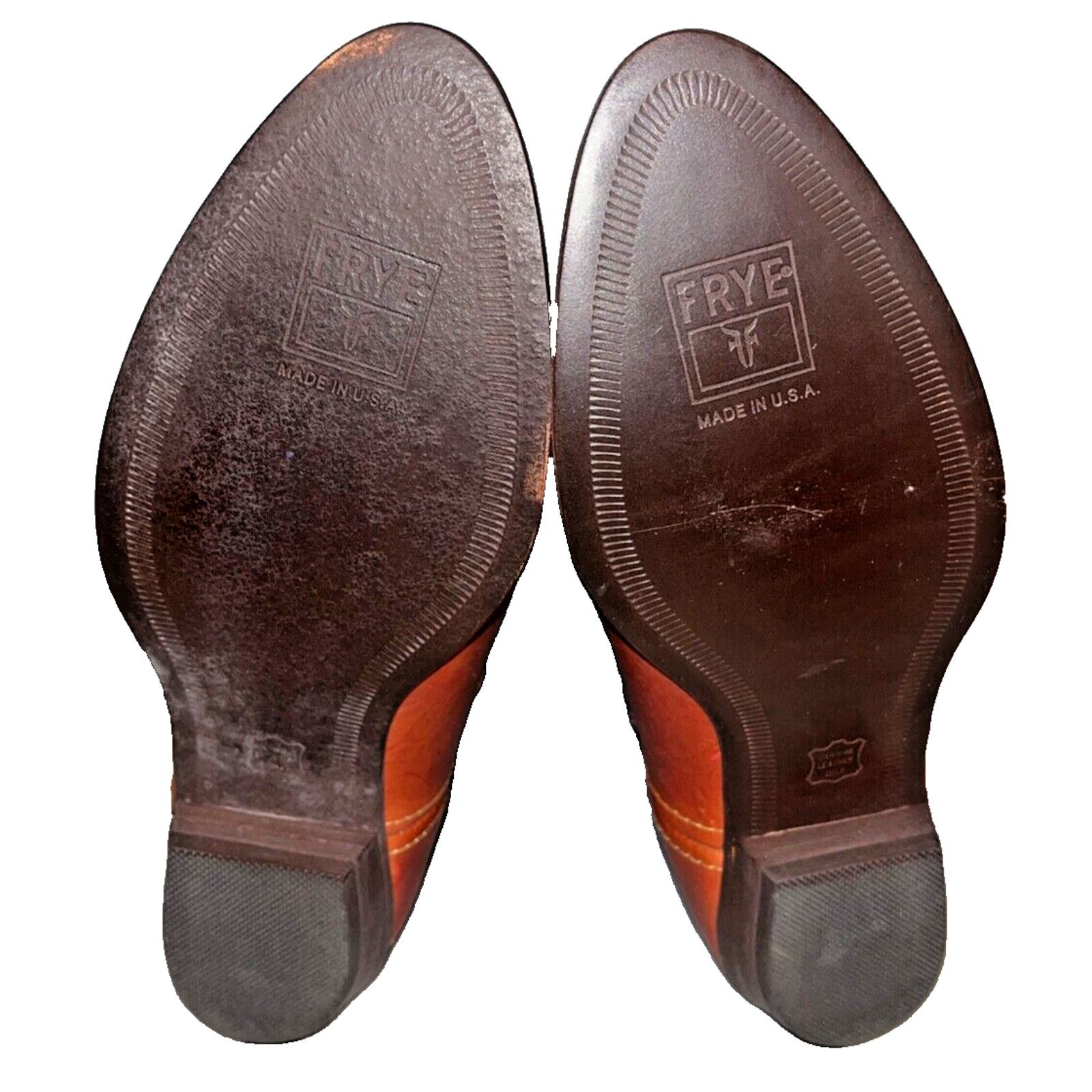 Frye Frye Cowboy Boots Denim Leather Silver Buckles Vintage Sz 8 Size US 6 / IT 36 - 13 Thumbnail