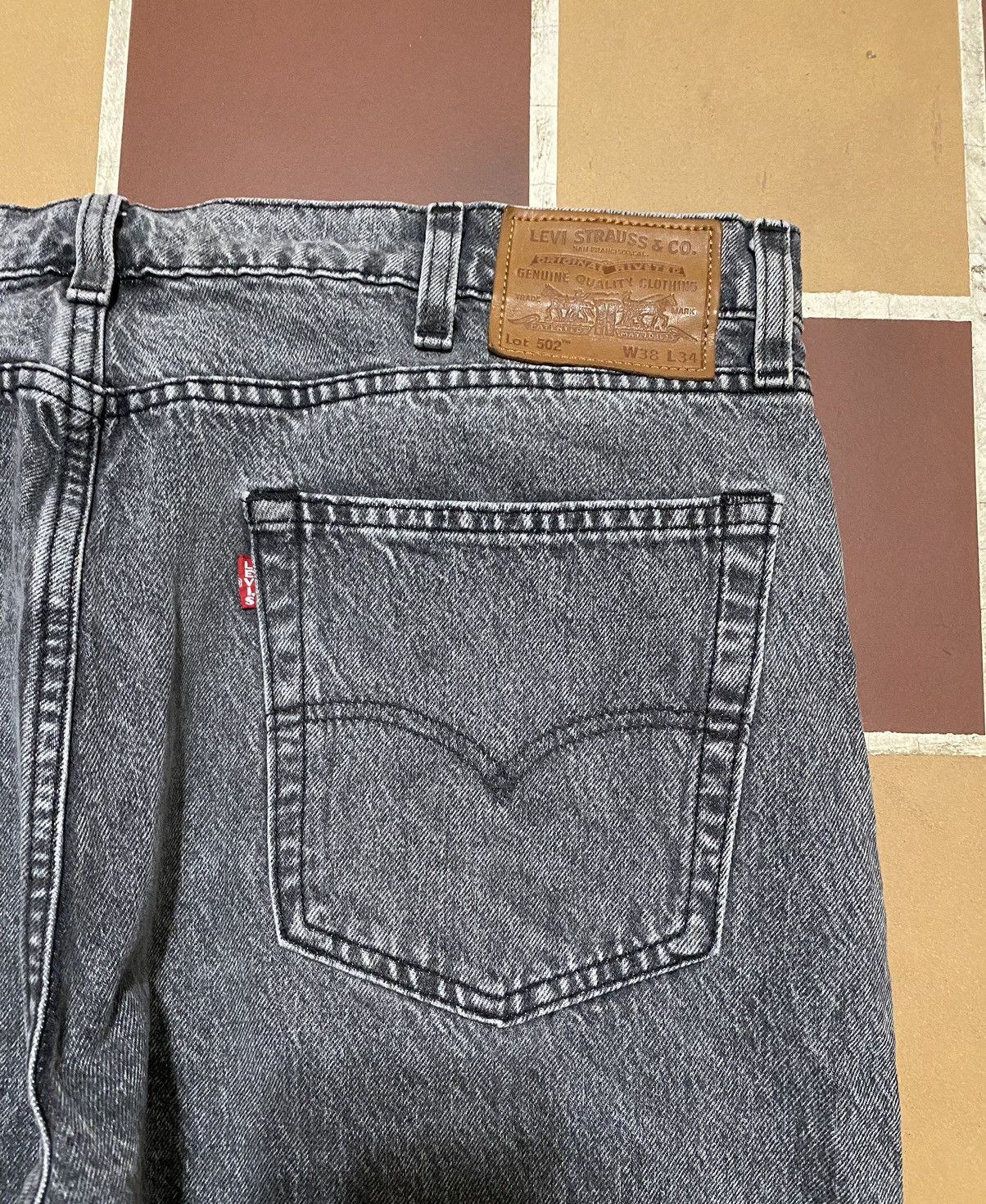 Levi's Vintage Levis 502 destressed designer black denim Size US 38 / EU 54 - 7 Thumbnail