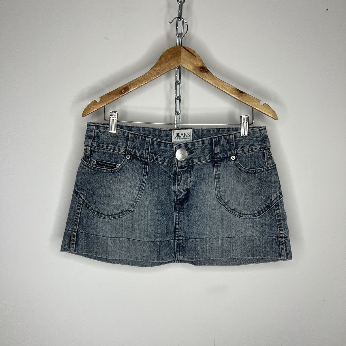 Dolce & Gabbana Vintage Dolce & Gabbana Mini Denim Jeans Skirt Size M 90s Size 28" / US 6 / IT 42 - 1 Thumbnail