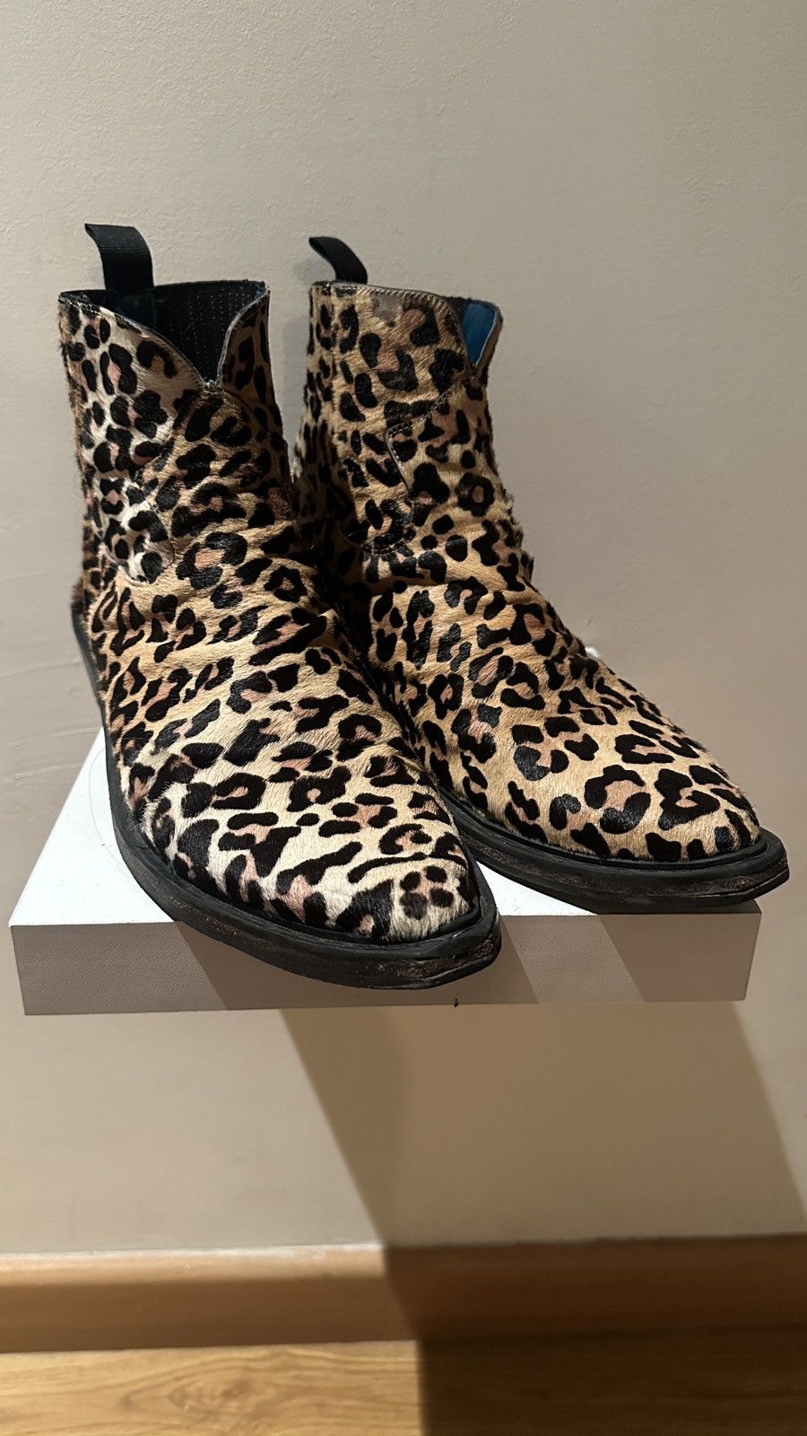 Handmade Custom Made Animal Print boots 8.5us amiri ysl Celine Size US 8.5 / EU 41-42 - 2 Thumbnail