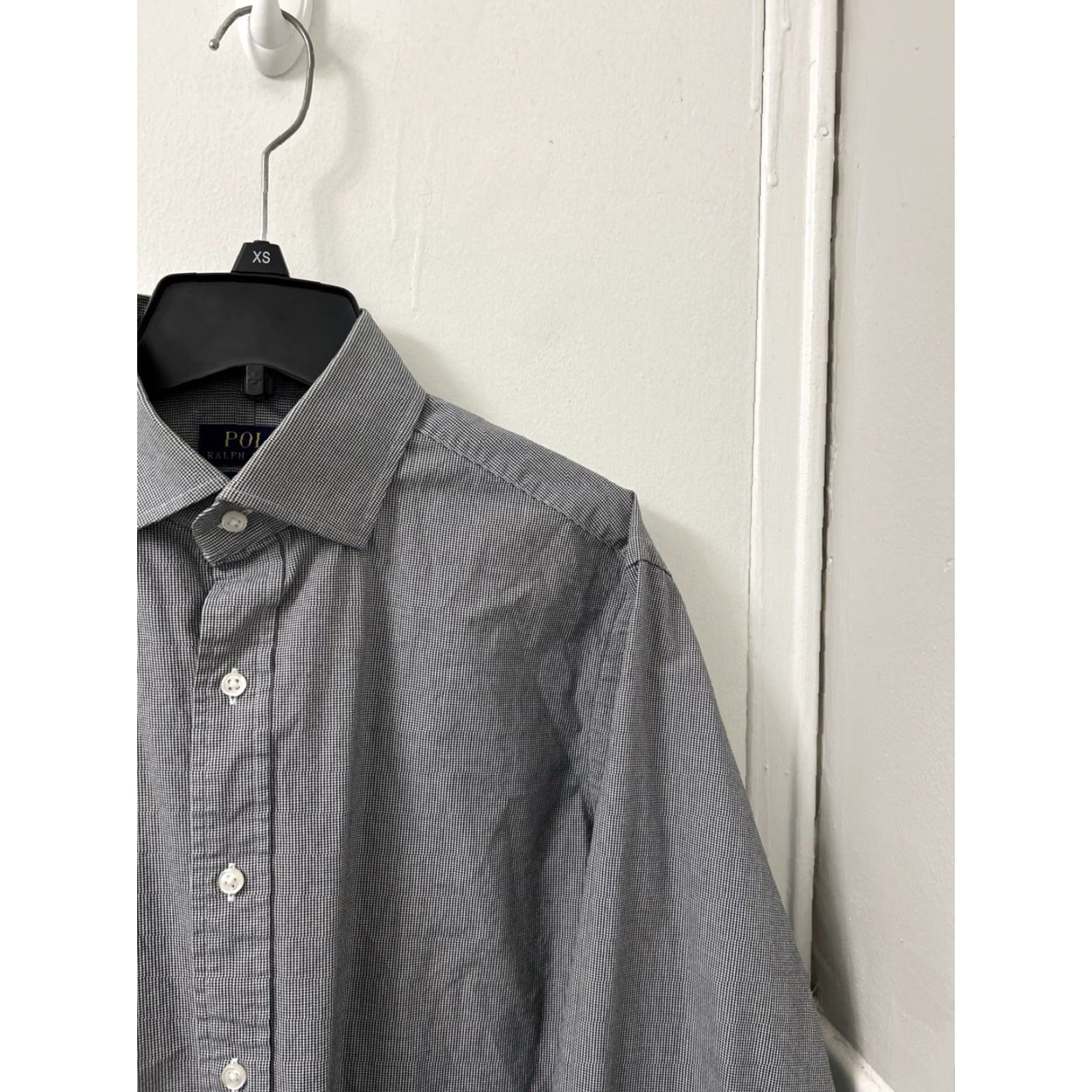 Polo Ralph Lauren Polo Ralph Lauren Shirt Mens 15.5 Black White Houndstooth Classic Button Up L/S Dress Shirt Mens Boys? Size US L / EU 52-54 / 3 - 4 Thumbnail