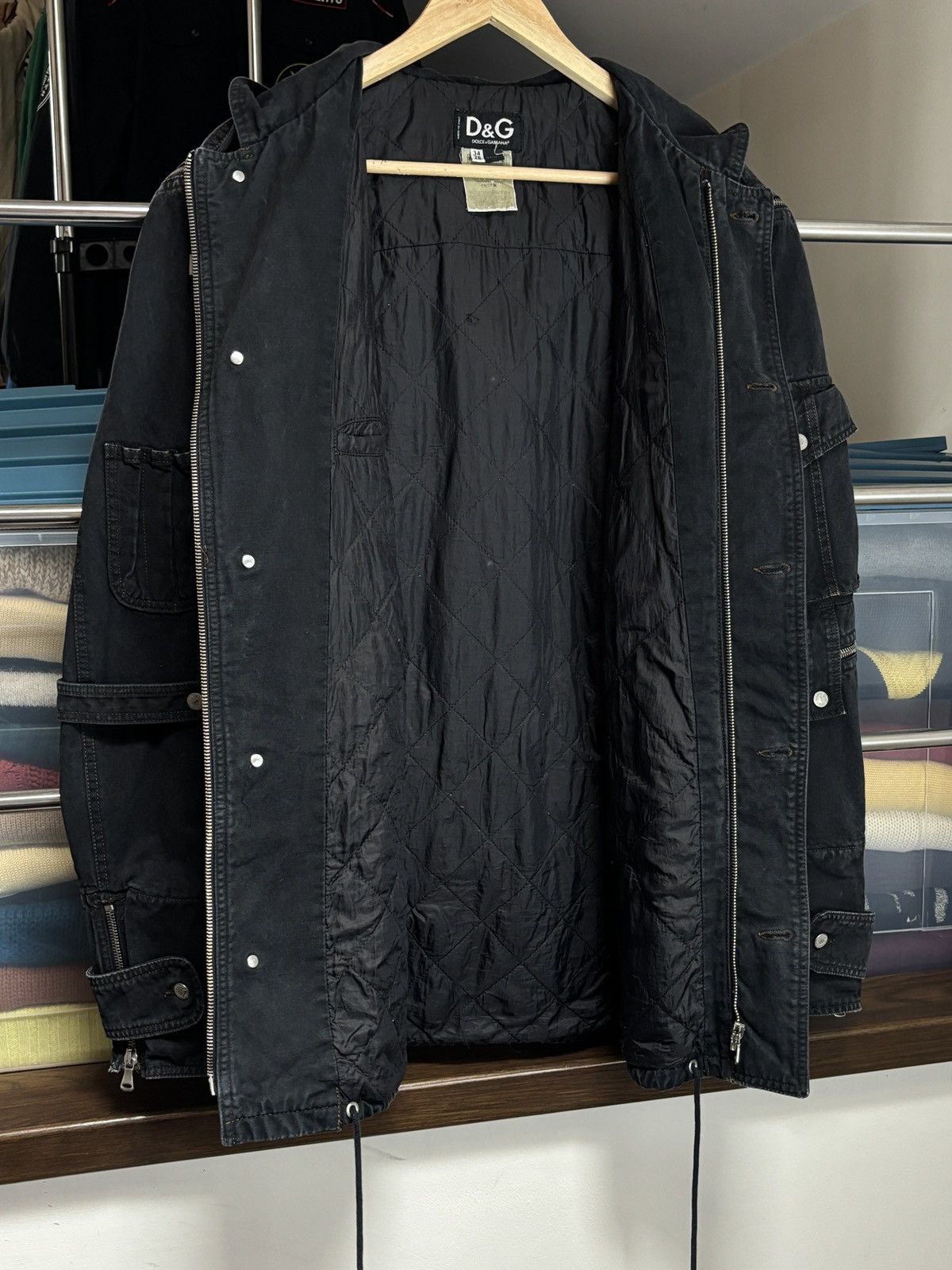 Dolce & Gabbana 00s Archival Dolce & Gabbana Zippers Pockets Cargo Jacket Size US M / EU 48-50 / 2 - 5 Thumbnail