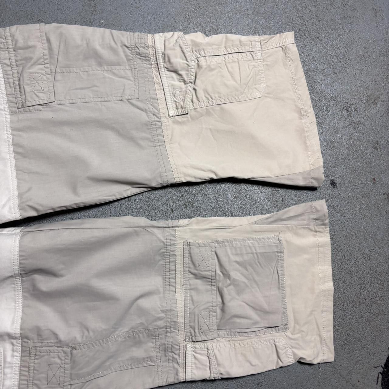 Japanese Brand × Vintage Upcycled Tan and cream cargo trousers with a relaxed fit Size US 34 / EU 50 - 5 Thumbnail