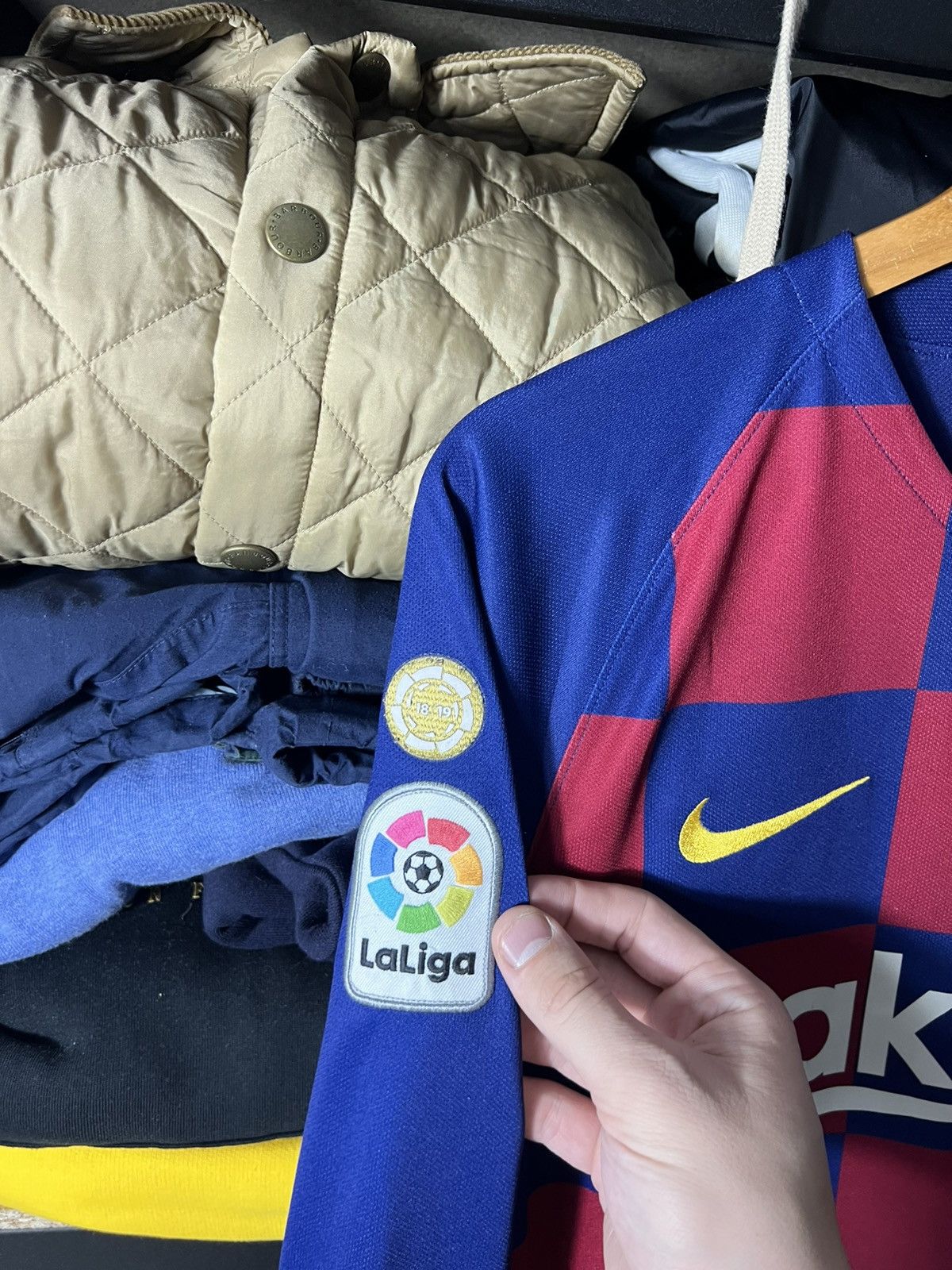 Nike ⚽️🔴🔵 Messi 10 FC Barcelona NIKE Jersey Long Sleeve Dri-Fit Size US S / EU 44-46 / 1 - 12 Thumbnail