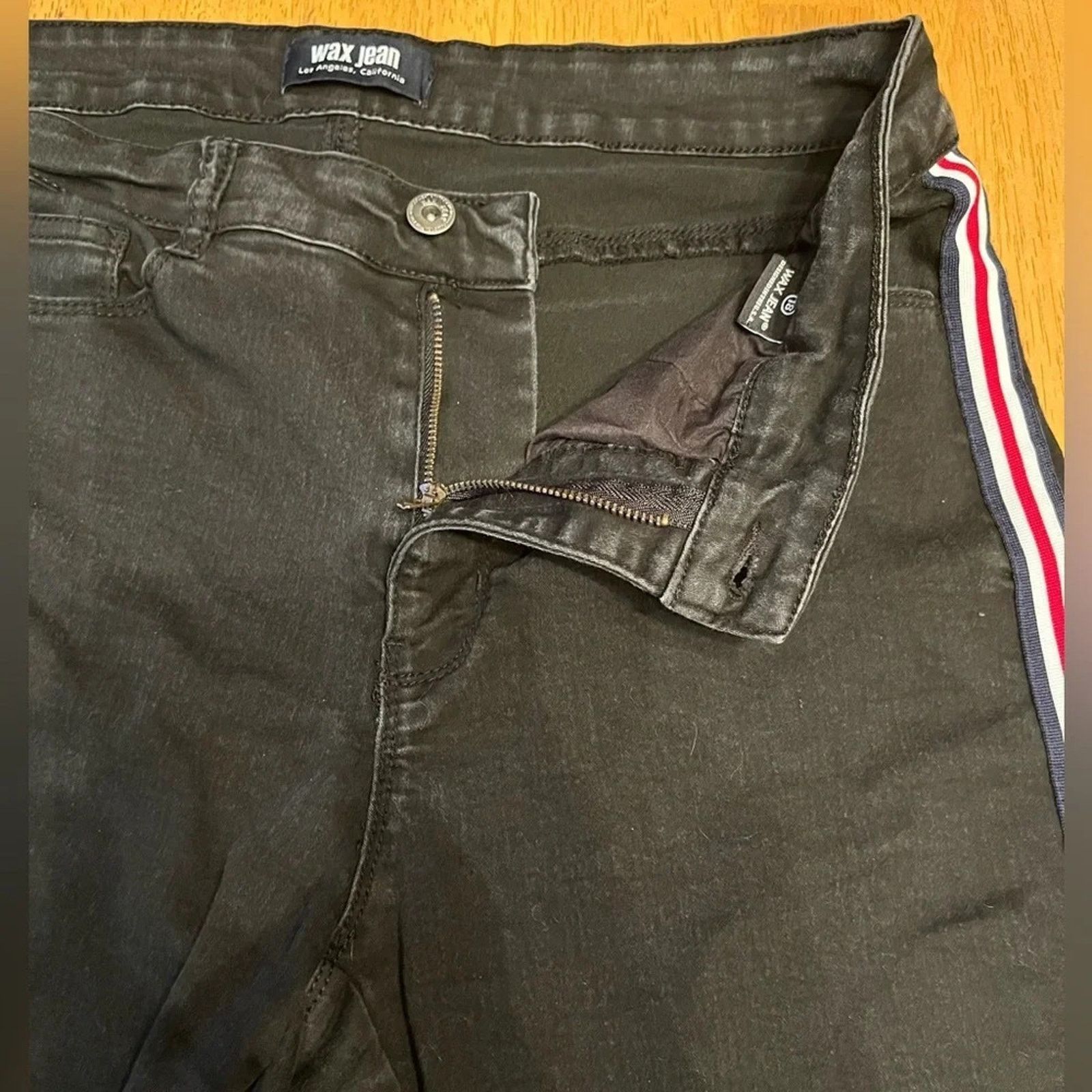 The Unbranded Brand Wax skinny jeans, size 18 Size 40" / US 18 - 4 Thumbnail