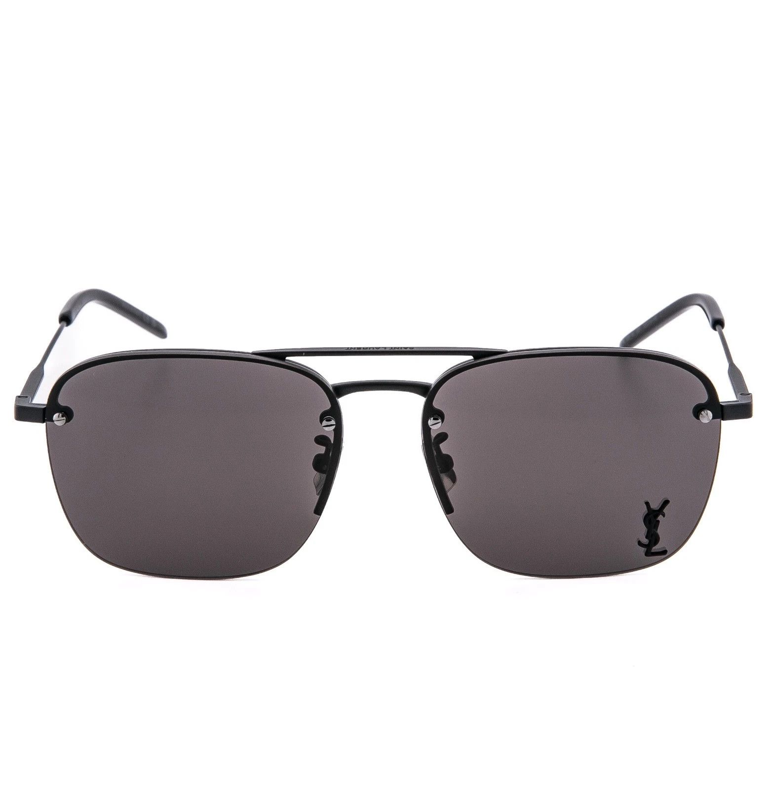Saint Laurent Paris SAINT LAURENT 309 SL309M 001 YSL Logo Rectangular Sunglasses Size ONE SIZE - 3 Thumbnail