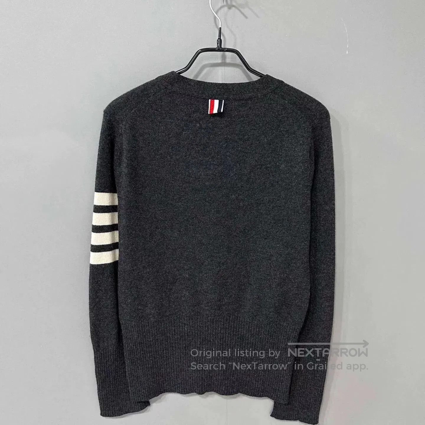 Thom Browne classic gray cashmere cardigan by Thom Browne. Size US M / EU 48-50 / 2 - 3 Thumbnail