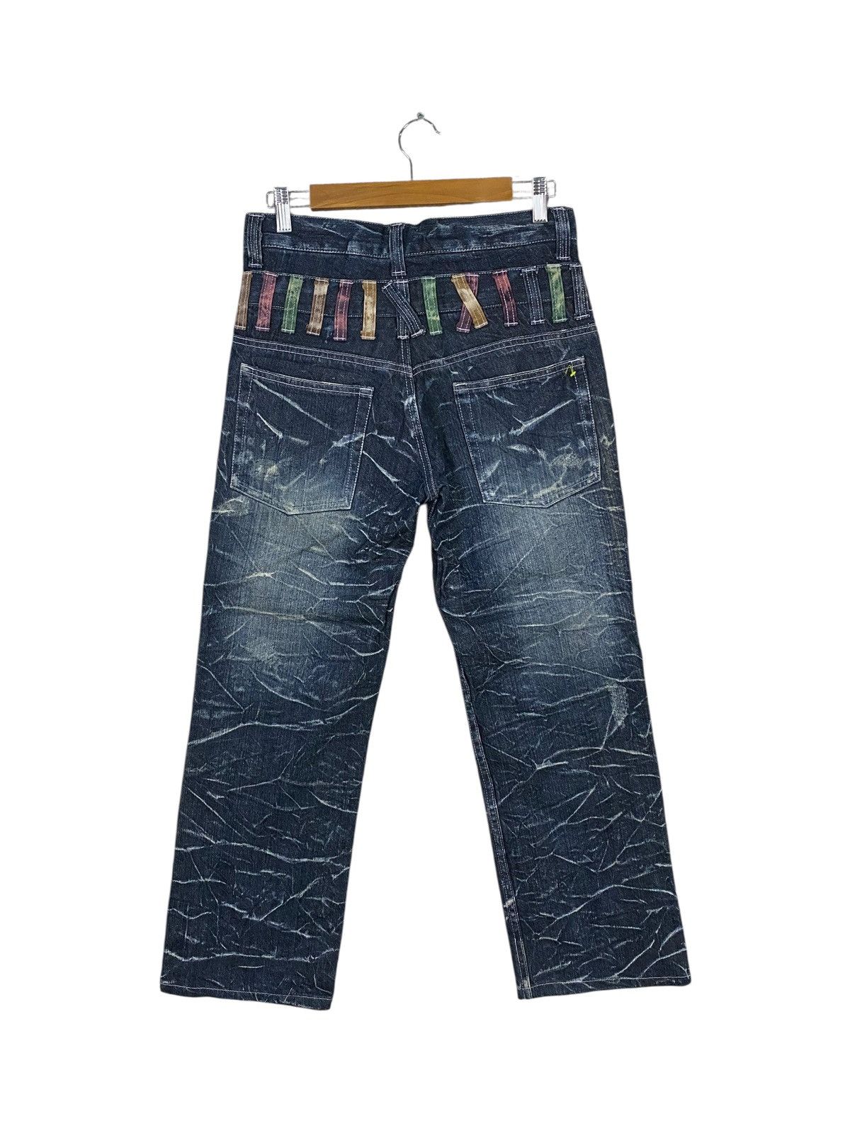 Japanese Brand Nylaus design double waist flared denim Size US 30 / EU 46 - 2 Thumbnail