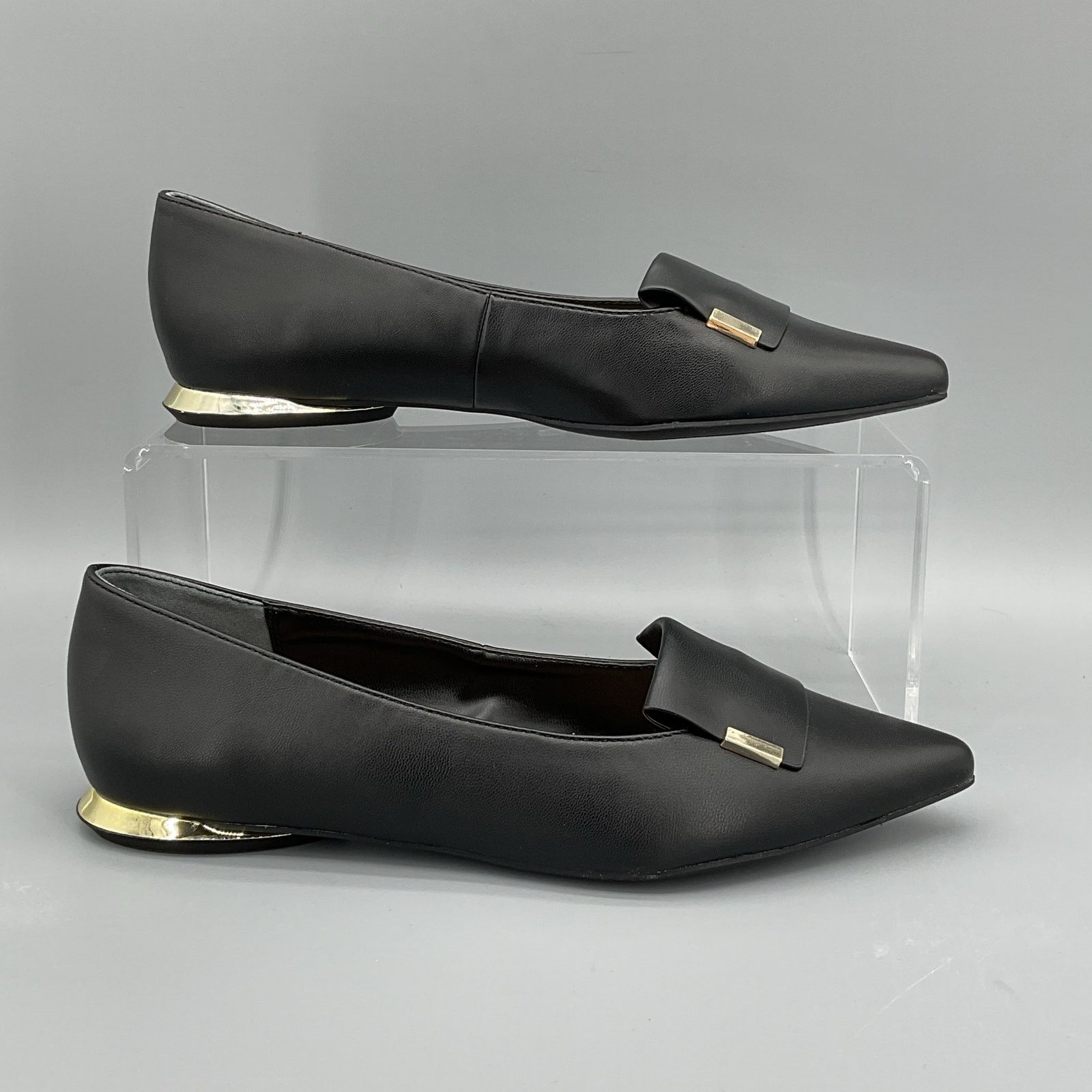 Alfani Alfani Women’s Samantha Pointed-Toe Flat Loafer Black Sz 5M Size US 5 / IT 35 - 1 Thumbnail