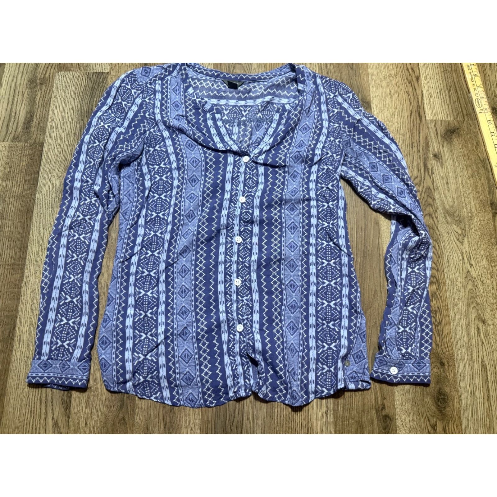 Eddie Bauer Eddie Bauer Shirt, Women's XS, Blue White, Long Sleeve, Button Up Shirt Size XS / US 0-2 / IT 36-38 - 2 Thumbnail