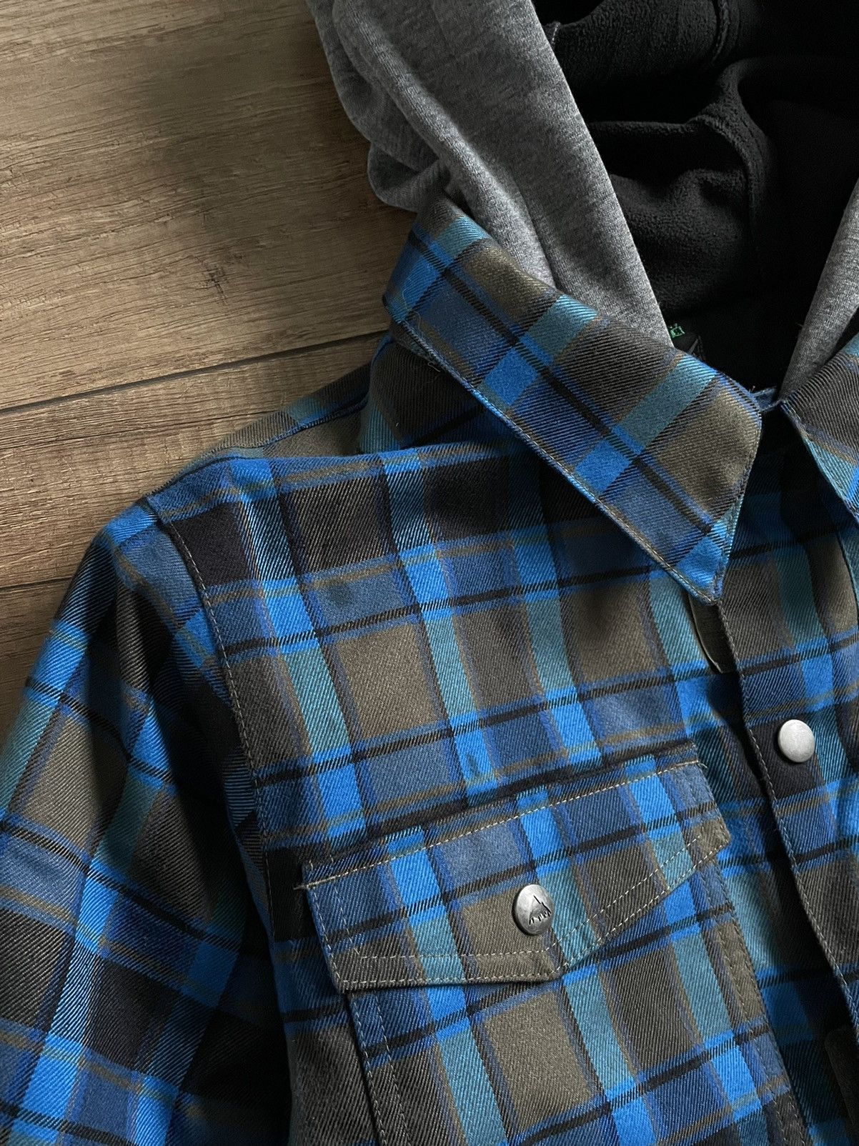 Burton Burton Dryride Snowboard Hooded Checkered Flannel Jacket Size S / US 4 / IT 40 - 4 Thumbnail
