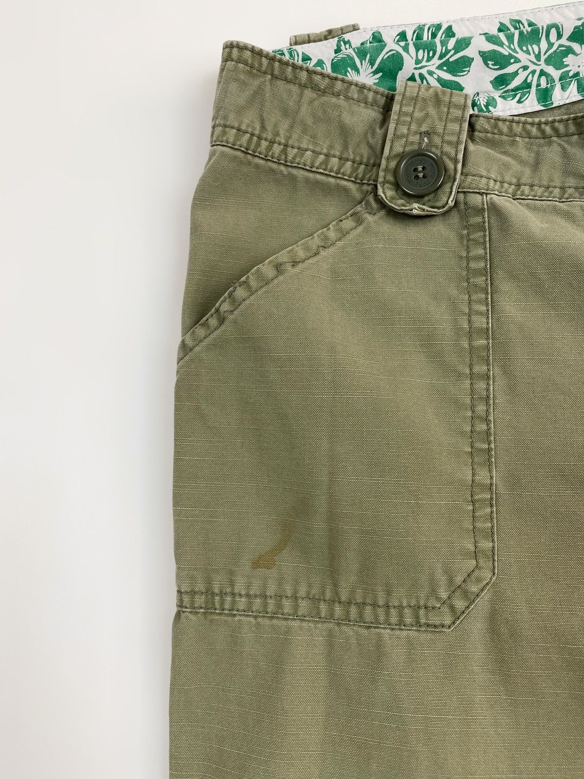 Quiksilver Y2K Vintage Roxy Low Rise Fatigue Pocket Cargo Pants Size 31" - 3 Thumbnail
