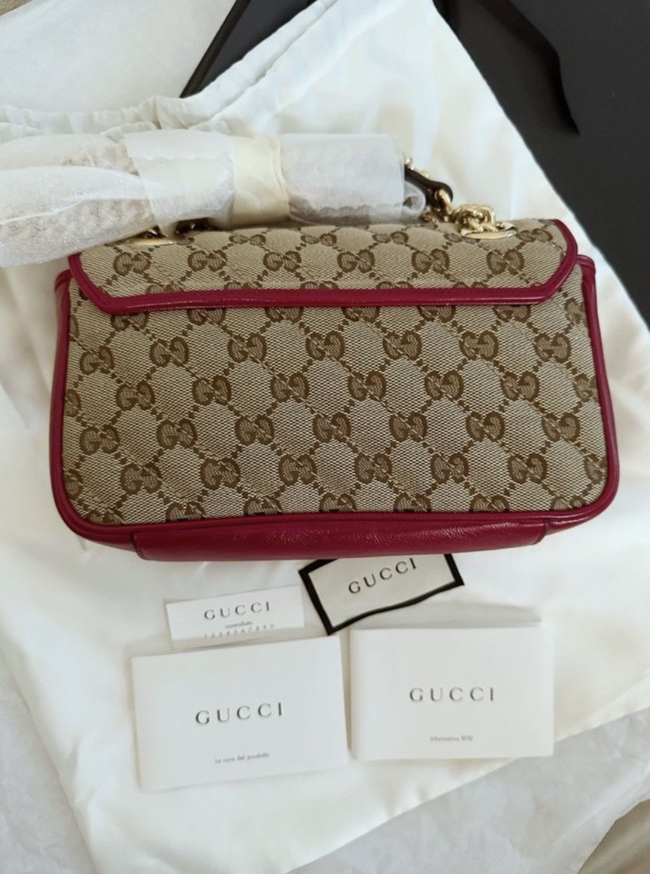 Gucci Gucci GG Marmont Mini Flap Canvas Quilted Bag Size ONE SIZE - 7 Thumbnail