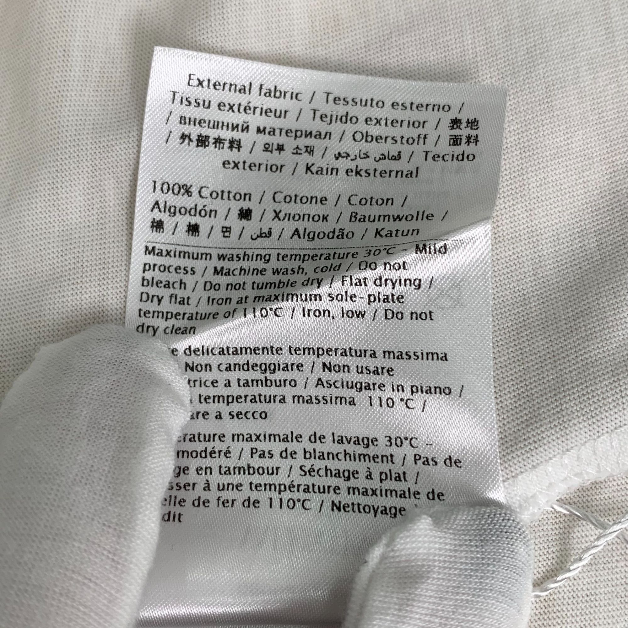 Valentino Valentino White "VLTN" Logo Cotton T-Shirt S Size Made In It Size S / US 4 / IT 40 - 3 Thumbnail