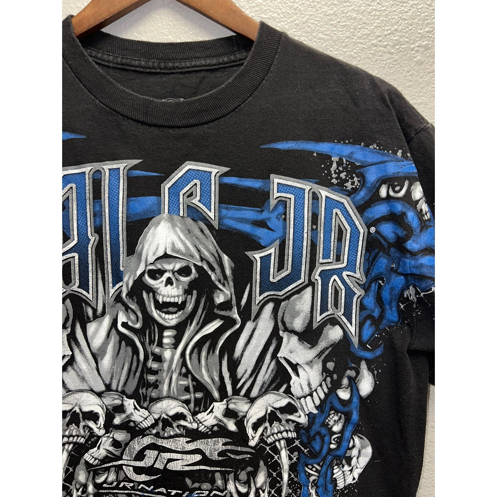 Vintage Dale Jr Nation Shirt Y2K 2000s Black Blue Racing Nascar Tee Size US M / EU 48-50 / 2 - 3 Thumbnail