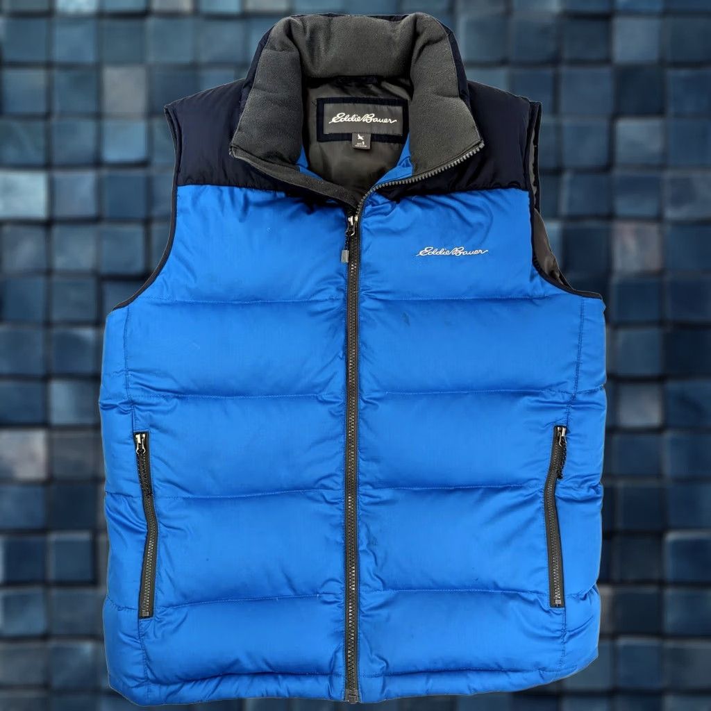 Eddie Bauer Eddie Bauer EB650 Goose Down Vest Men’s Small Black Blue Full Zip Outdoor Vest Size US S / EU 44-46 / 1 - 1 Thumbnail
