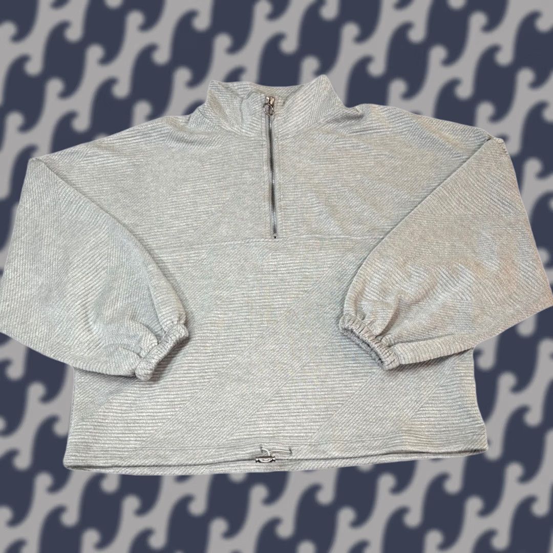 Vintage NWT Balance Collection Quarter Zip Pullover Gray Women’s Medium Casual Activewear Gym & Training 1/4 Zip Size M / US 6-8 / IT 42-44 - 1 Thumbnail