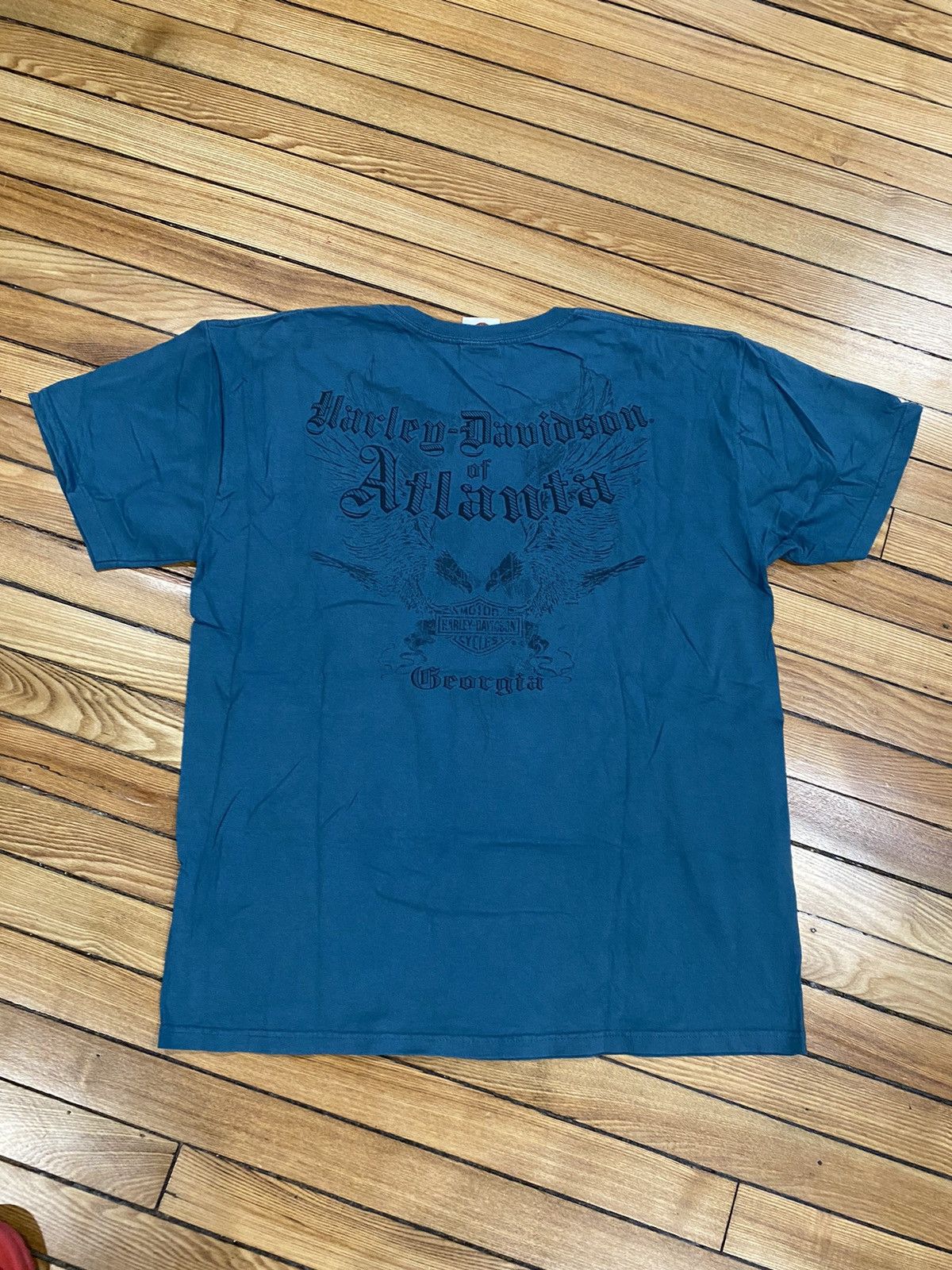 Harley Davidson × Vintage Harley t shirt L/XL Atlanta Ga Size US XL / EU 56 / 4 - 3 Thumbnail