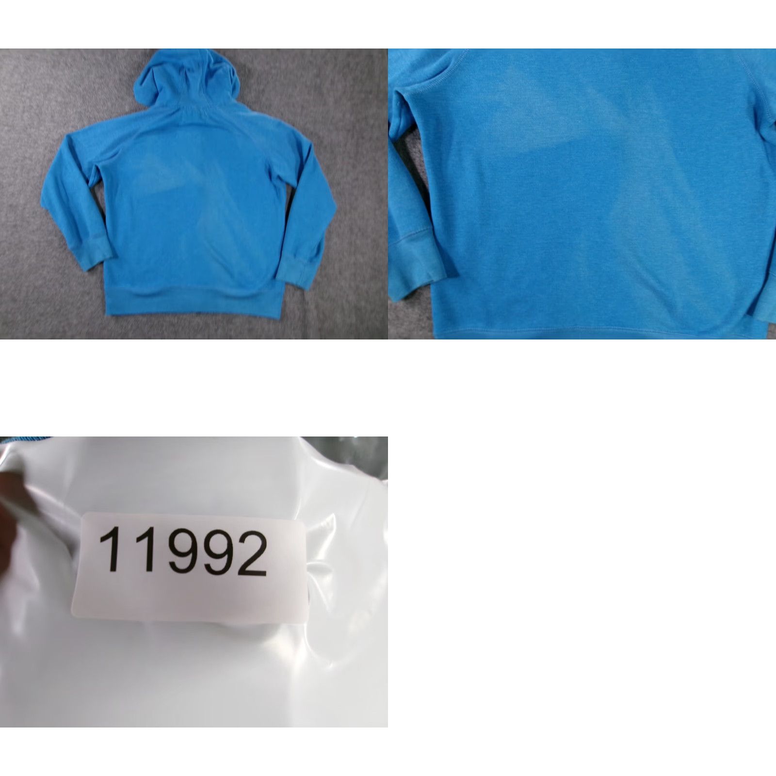 Express Love Express Hoodie Women XL Blue Full Zip Sweatshirt Casual Everyday 90s Outdoor Sports Size XL / US 12-14 / IT 48-50 - 8 Thumbnail