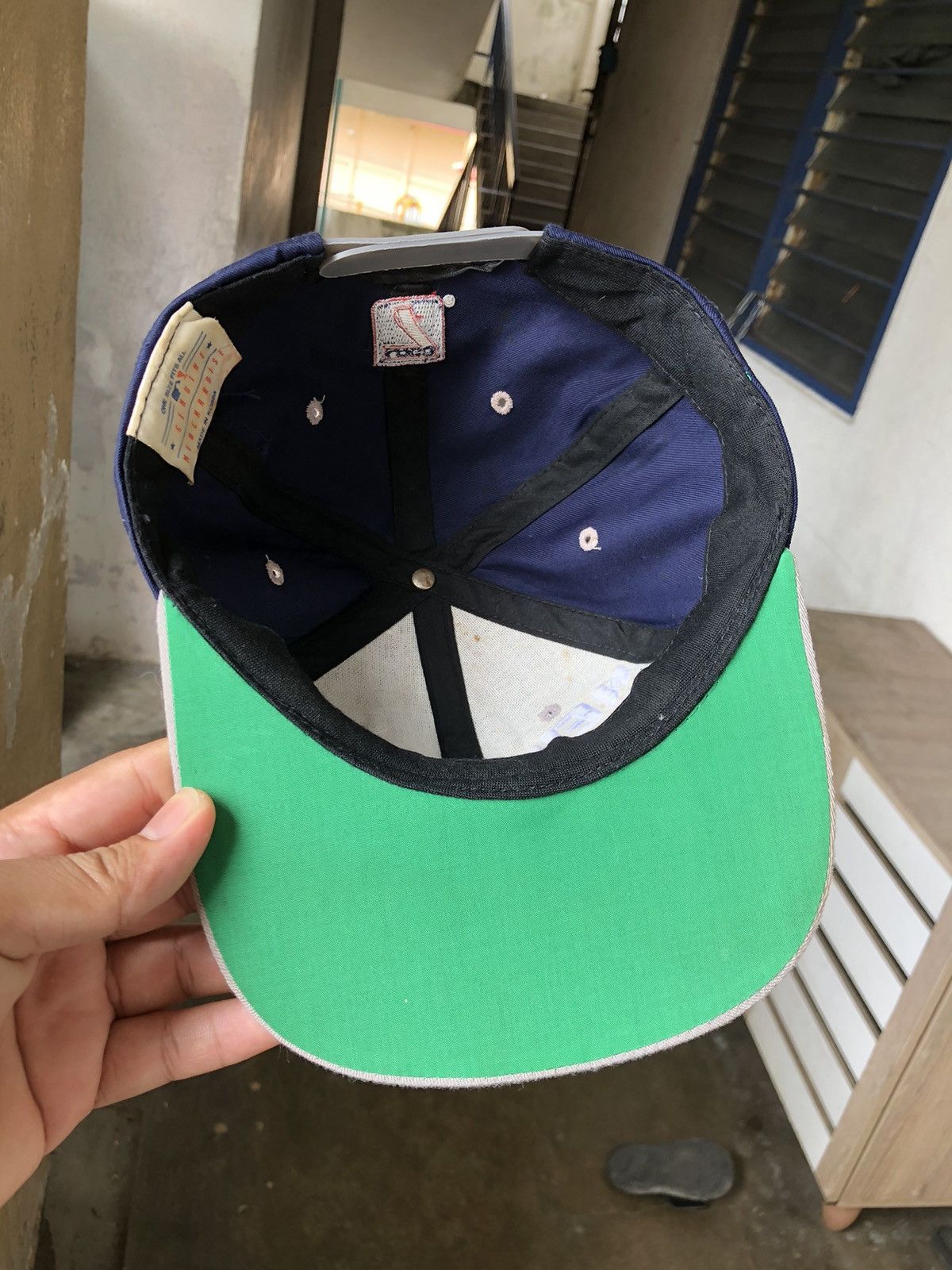 MLB Rare❗️Vintage 90s New York Yankees Big Embroidery Logo Cap Size ONE SIZE - 9 Thumbnail