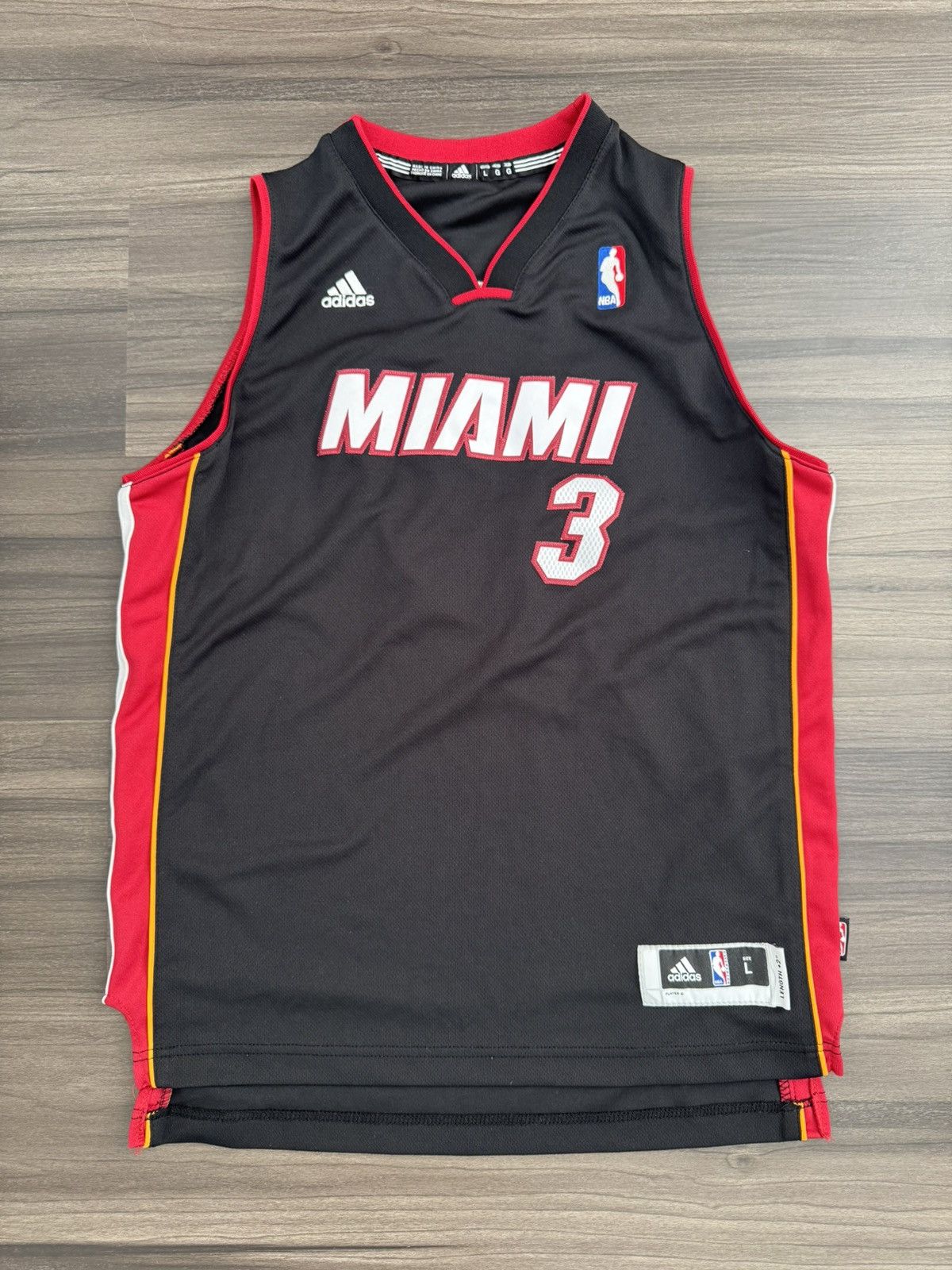 Adidas Dwayne Wade #3 Miami Heat Stitched Black NBA Jersey Sz L +2 Size US L / EU 52-54 / 3 - 1 Thumbnail
