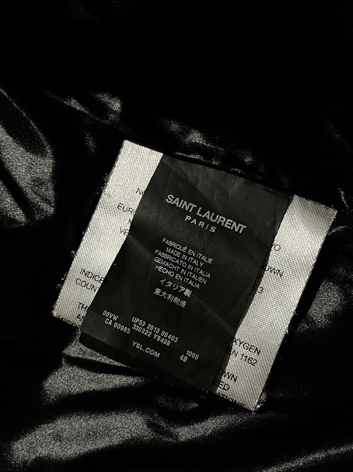 Hedi Slimane × Saint Laurent Paris Saint Laurent Paris FW2013 Leather Glossy Puffer By Hedi Size US M / EU 48-50 / 2 - 6 Thumbnail