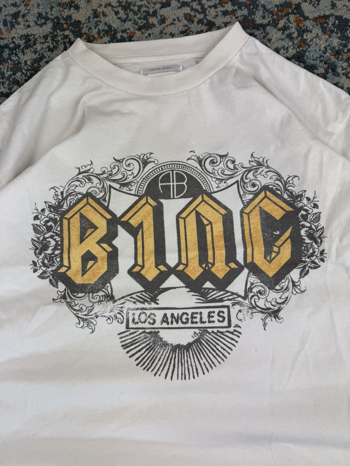 Other Anine Bing acdc style oversized boxy baggy fit graphic tee Size US S / EU 44-46 / 1 - 5 Thumbnail