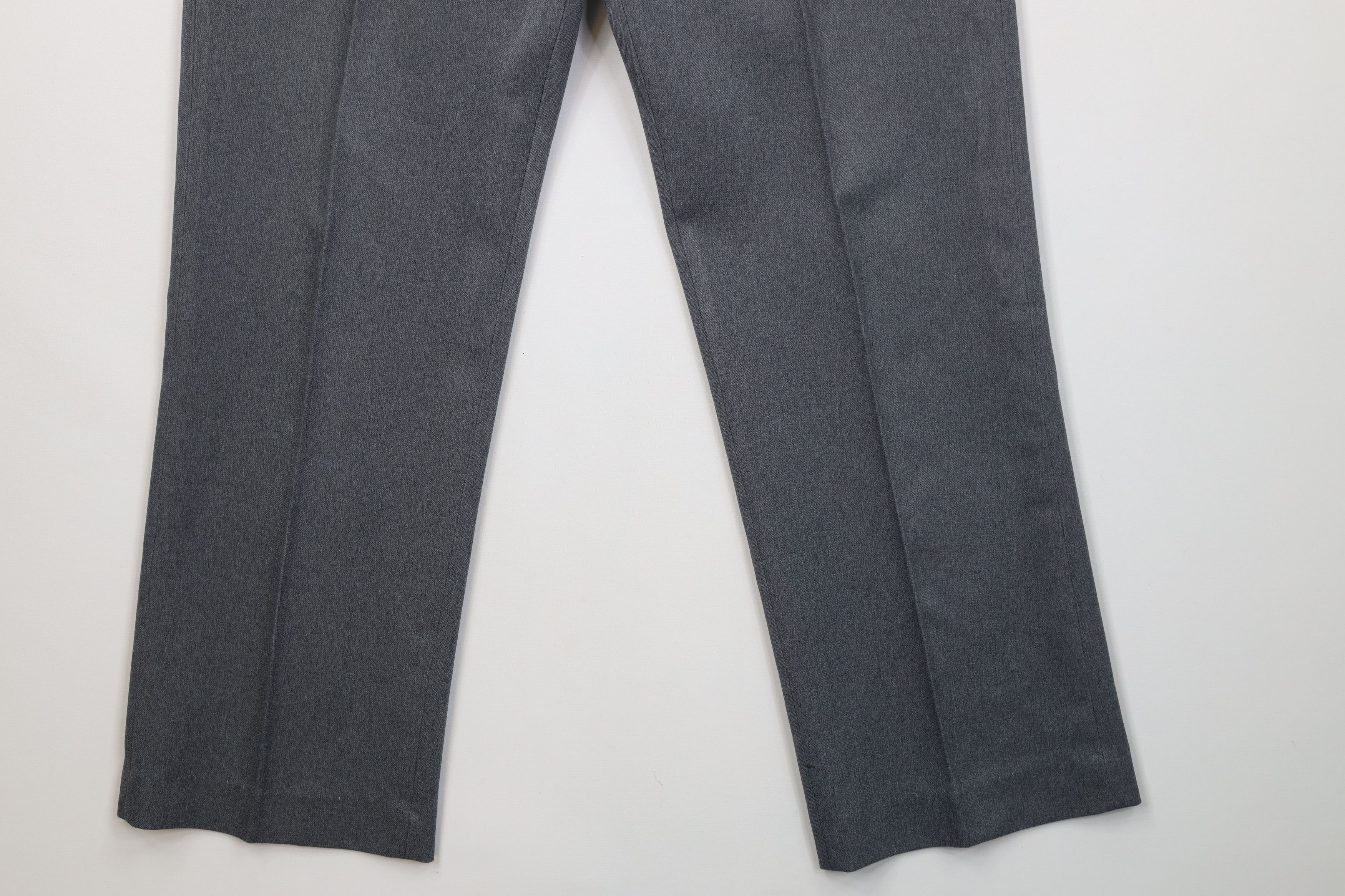 Vintage Vintage 70s Streetwear Flared Wide Leg Chino Pants Gray USA Size US 32 / EU 48 - 5 Thumbnail