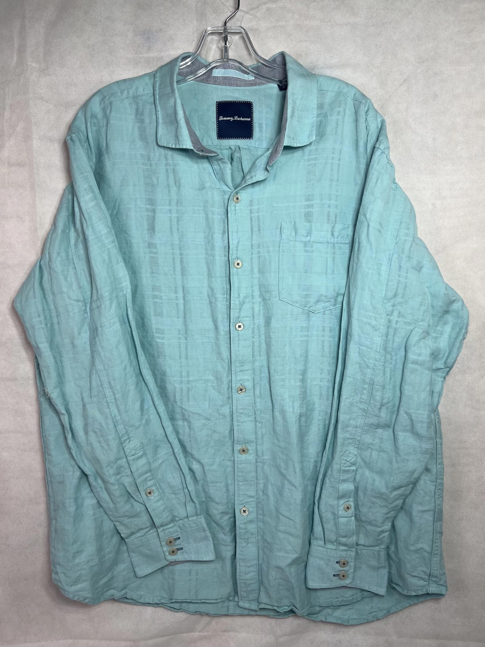 NEW Tommy Bahama The Great Estripe Shirt Long Sleeve Button Up Size newest XL