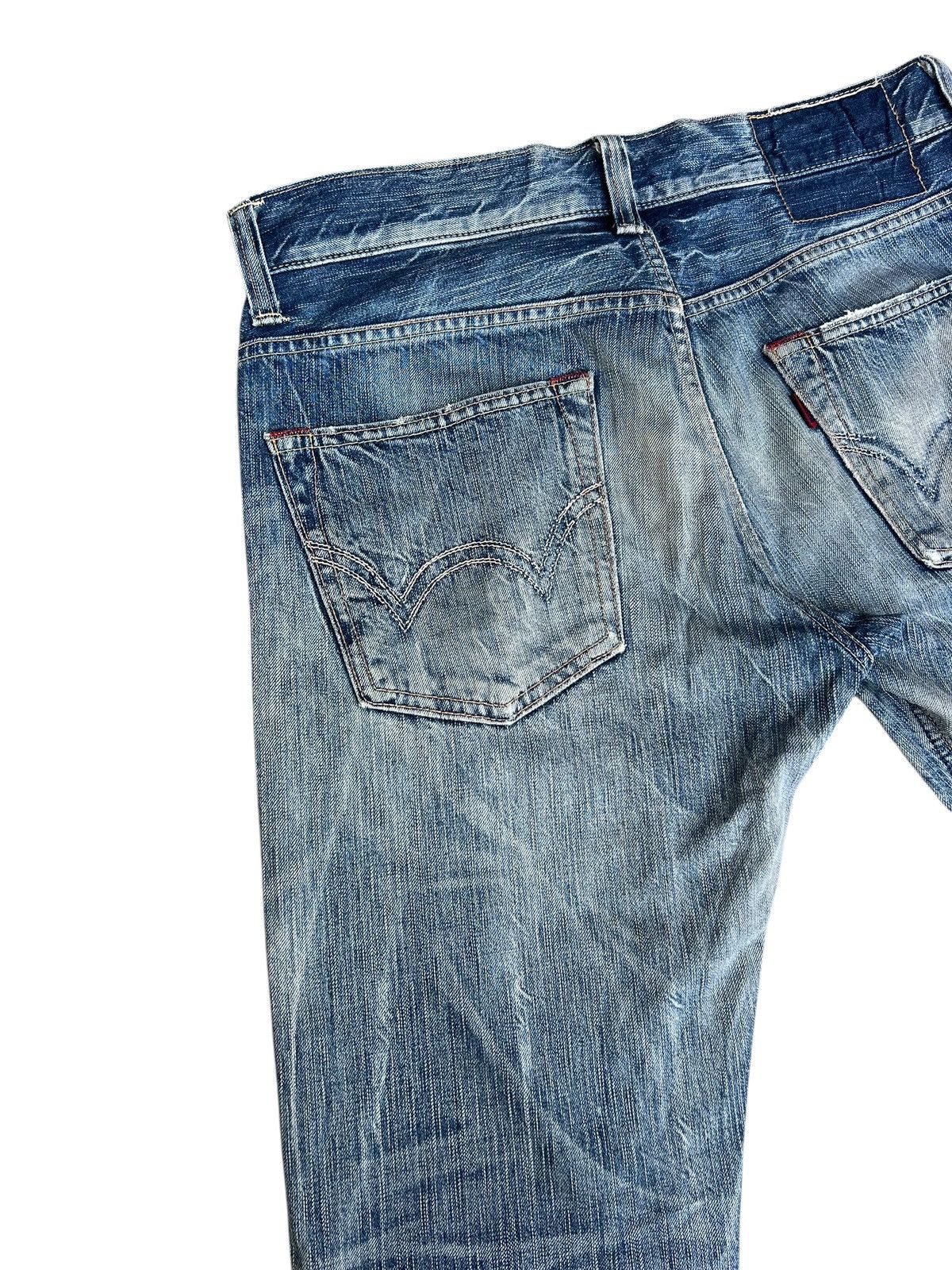 Edwin Vintage Y2K Edwin 503 BT500 Dirty Mud Denim Flare Jeans Size US 32 / EU 48 - 13 Thumbnail
