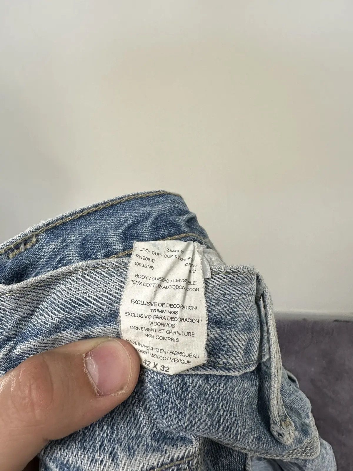 Dickies × Vintage Vintage Dickies Y2K American Light Blue Denim Hype Jeans Size US 42 / EU 58 - 9 Thumbnail