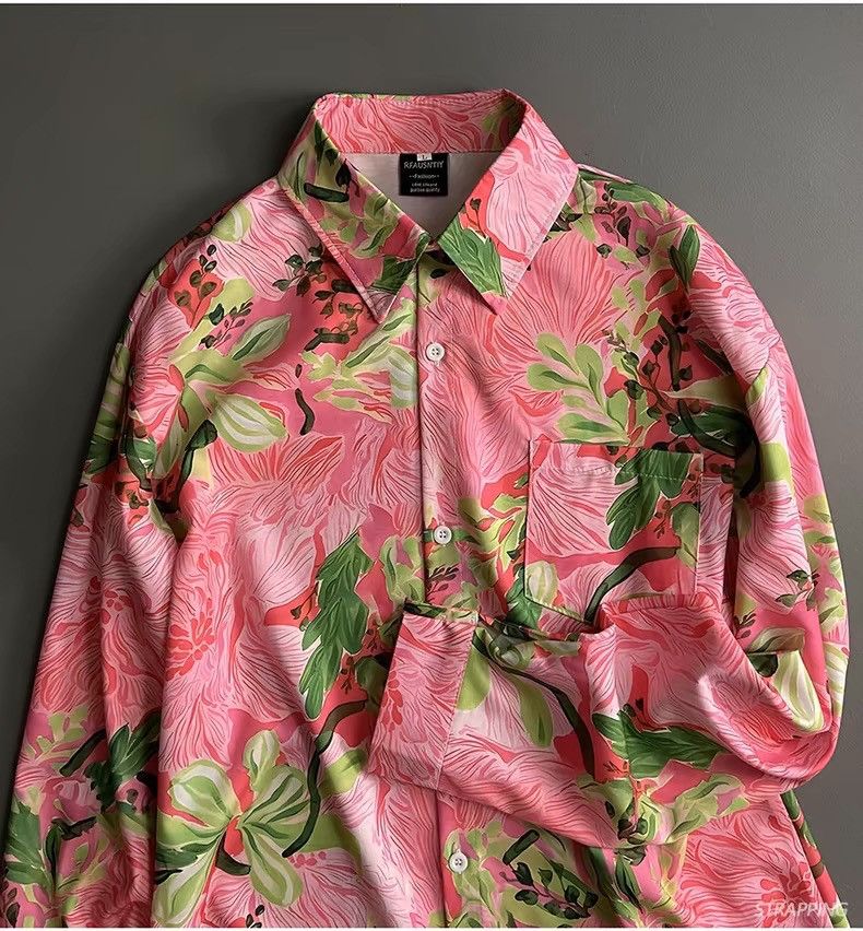 Other Summer Pattern Multi-color Button Up Shirt Size US M / EU 48-50 / 2 - 3 Thumbnail