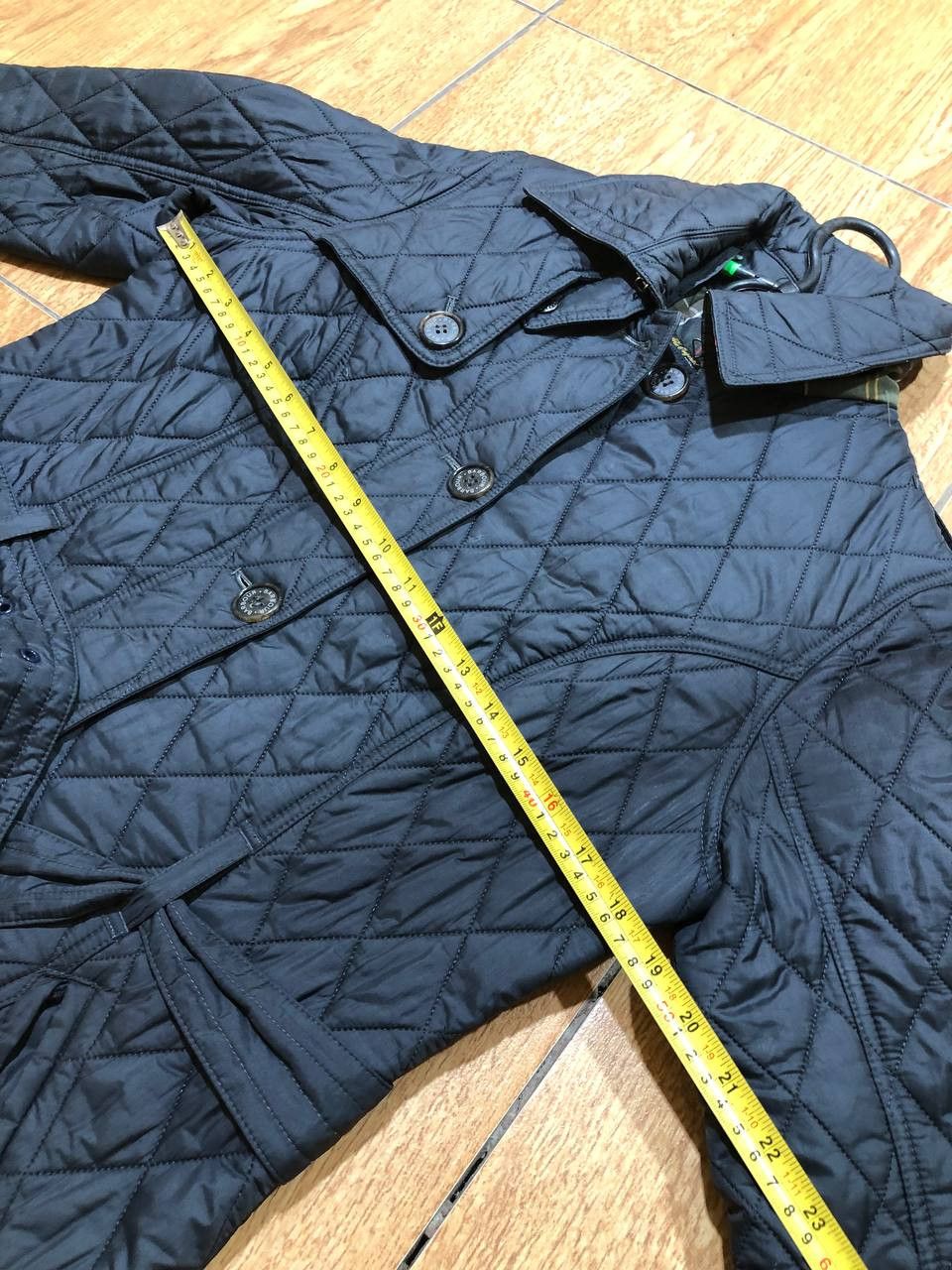 Barbour Barbour Quilted Jacket Coat with Belt Pockets Size M / US 6-8 / IT 42-44 - 7 Thumbnail